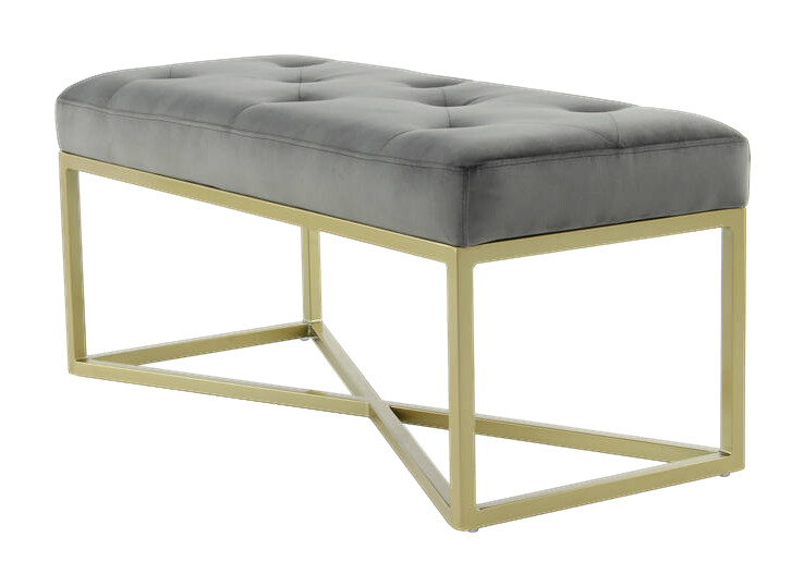 Sitzbank Diaz 101 grau B/H/T: ca. 40x40x90 cm