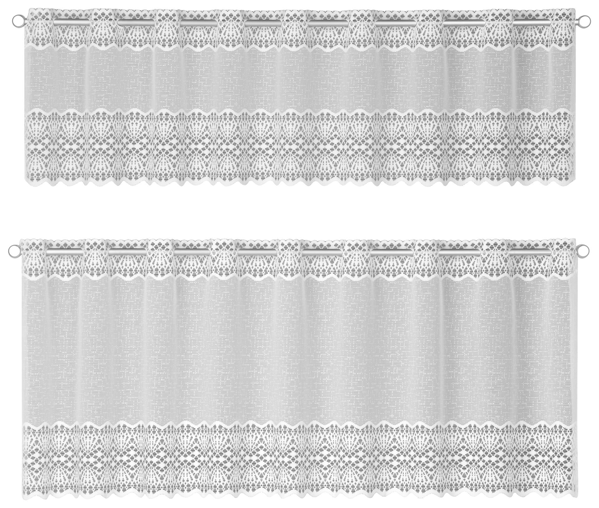 POCOline Scheibengardine Helgoland weiß B/L: ca. 140x45 cm