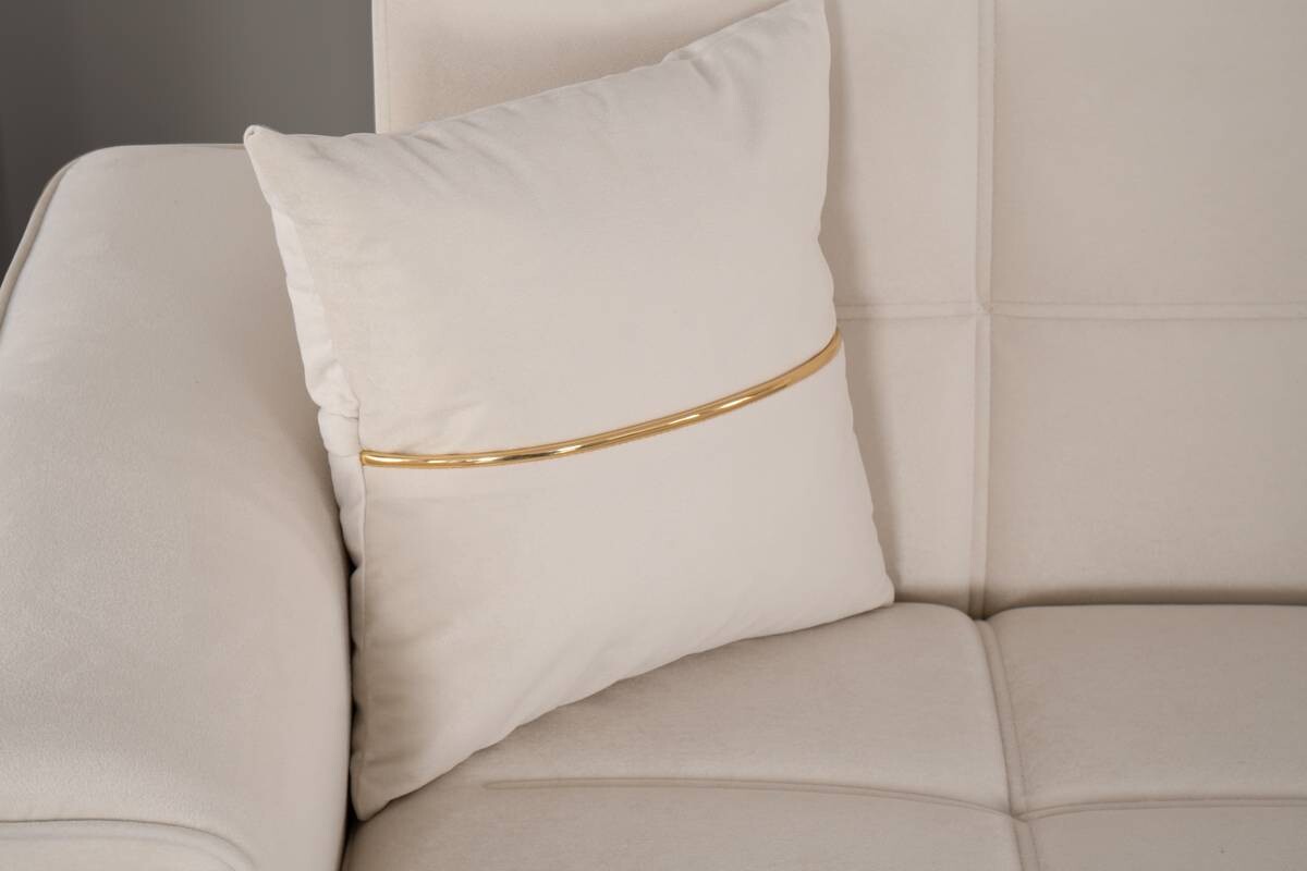 Sofa 3-2-1 Salda beige Microfaser