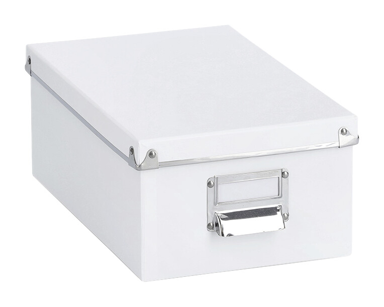 Zeller Aufbewahrungsboxen-Set weiß Metall