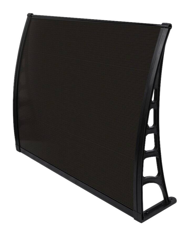 Brosplast Vordach Crocus schwarz B/H/L: ca. 120x23x80 cm