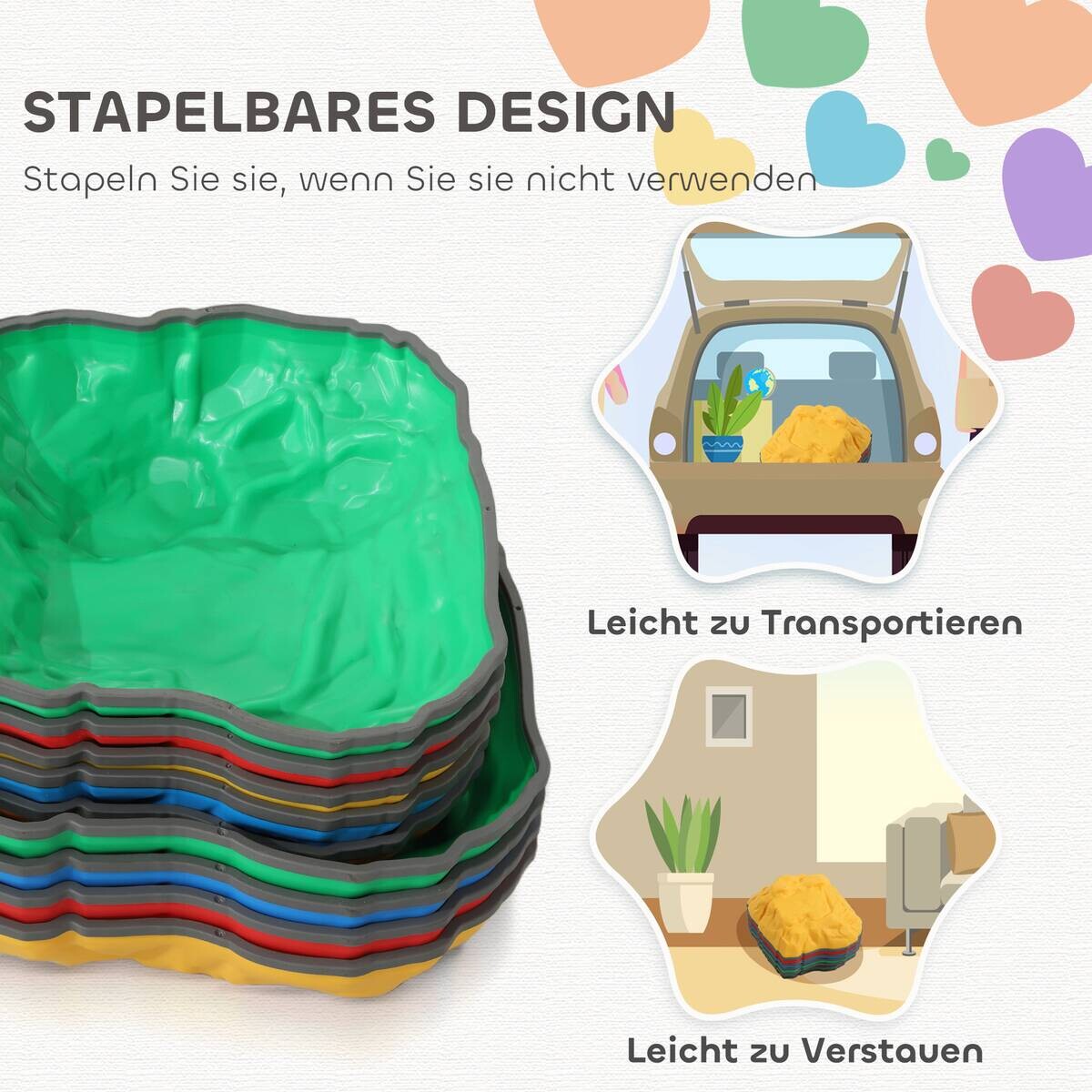 AIYAPLAY Flusssteine B/H/L: ca. 30x13,5x32 cm