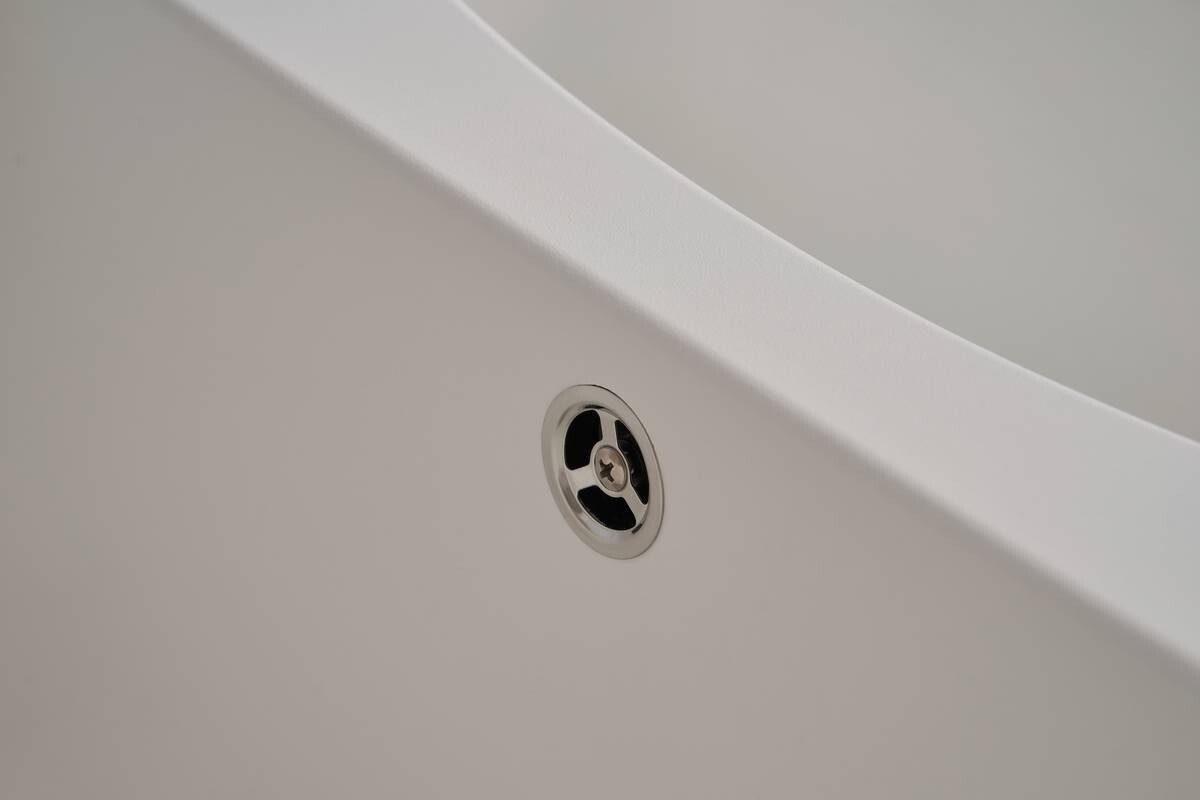 Respekta Einbauspüle Boston 100 x 50 W weiß Mineralite B/H/T: ca. 100x20x50 cm