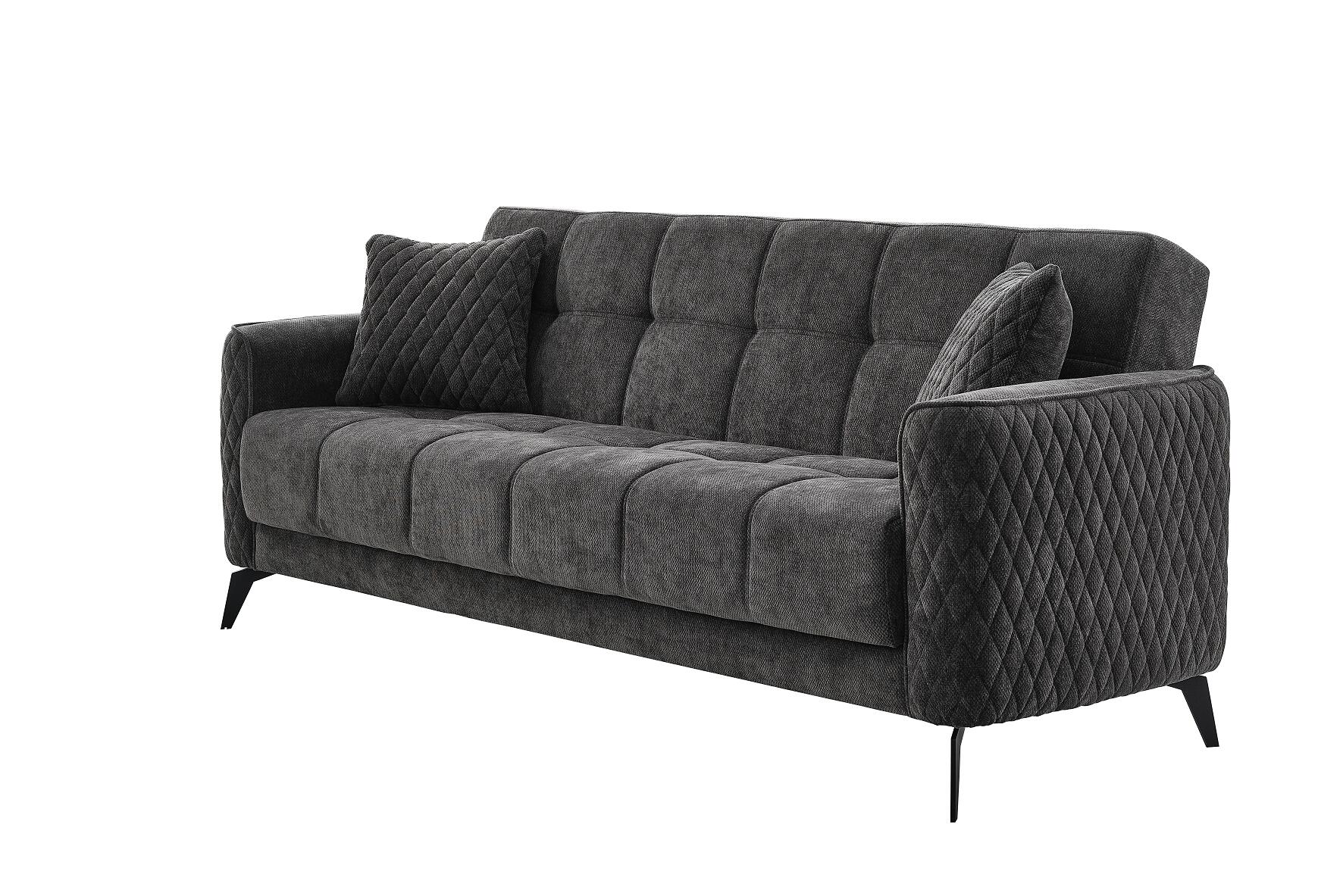 Sofa 3-2-1 Lendor grau Webstoff