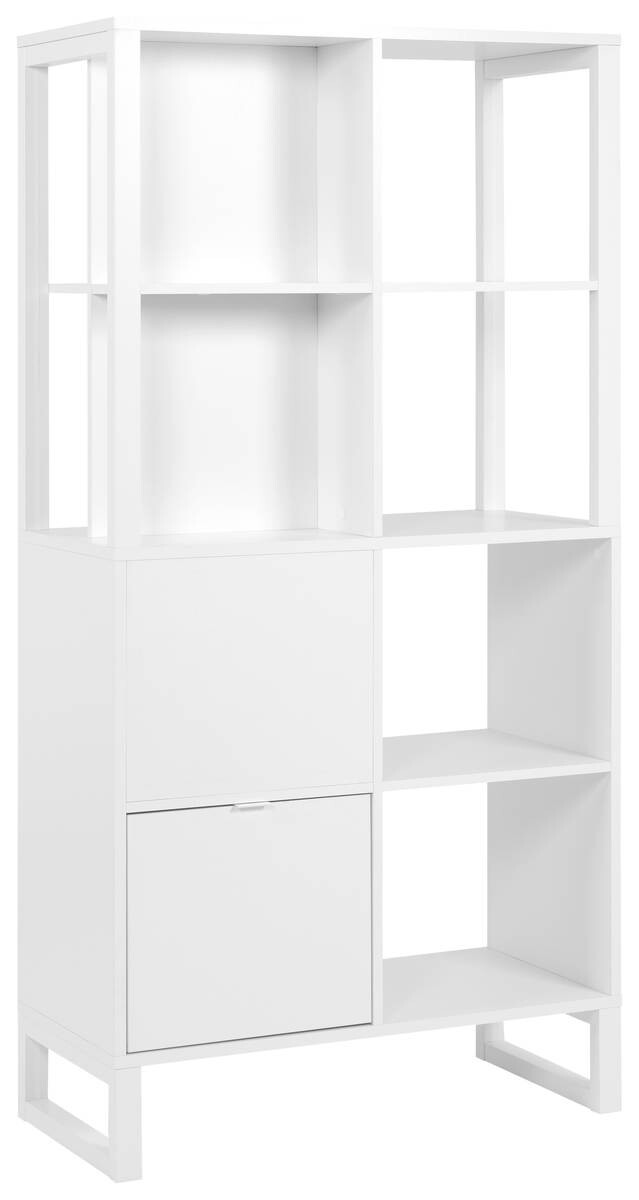 Regal Sumatra weiß Nachbildung B/H/T: ca. 83,5x165x40 cm