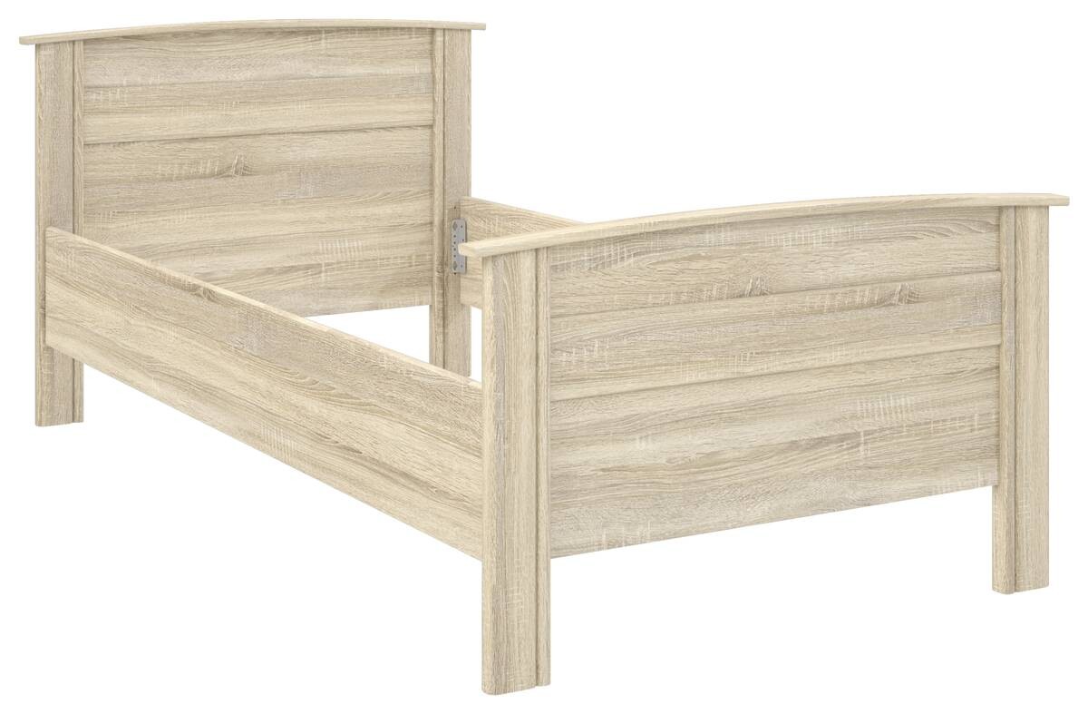 Komfortbett Eiche Sonoma Nachbildung weiß B/H/T: ca. 115x89,5x203 cm Liegefläche B/L: ca. 100x200 cm