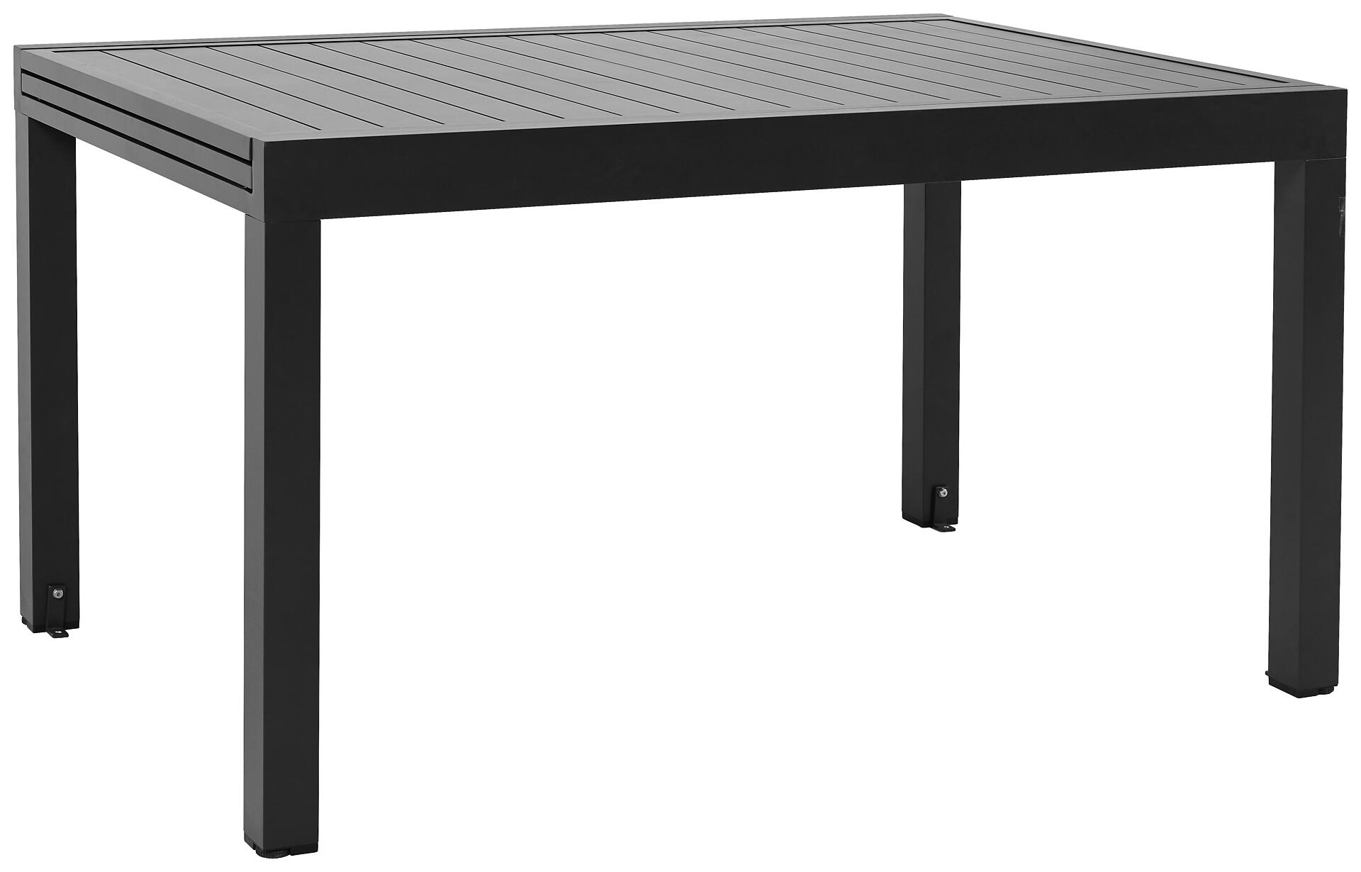 POCOline Gartentisch dunkelgrau Aluminium B/H/L: ca. 90x75x135 cm