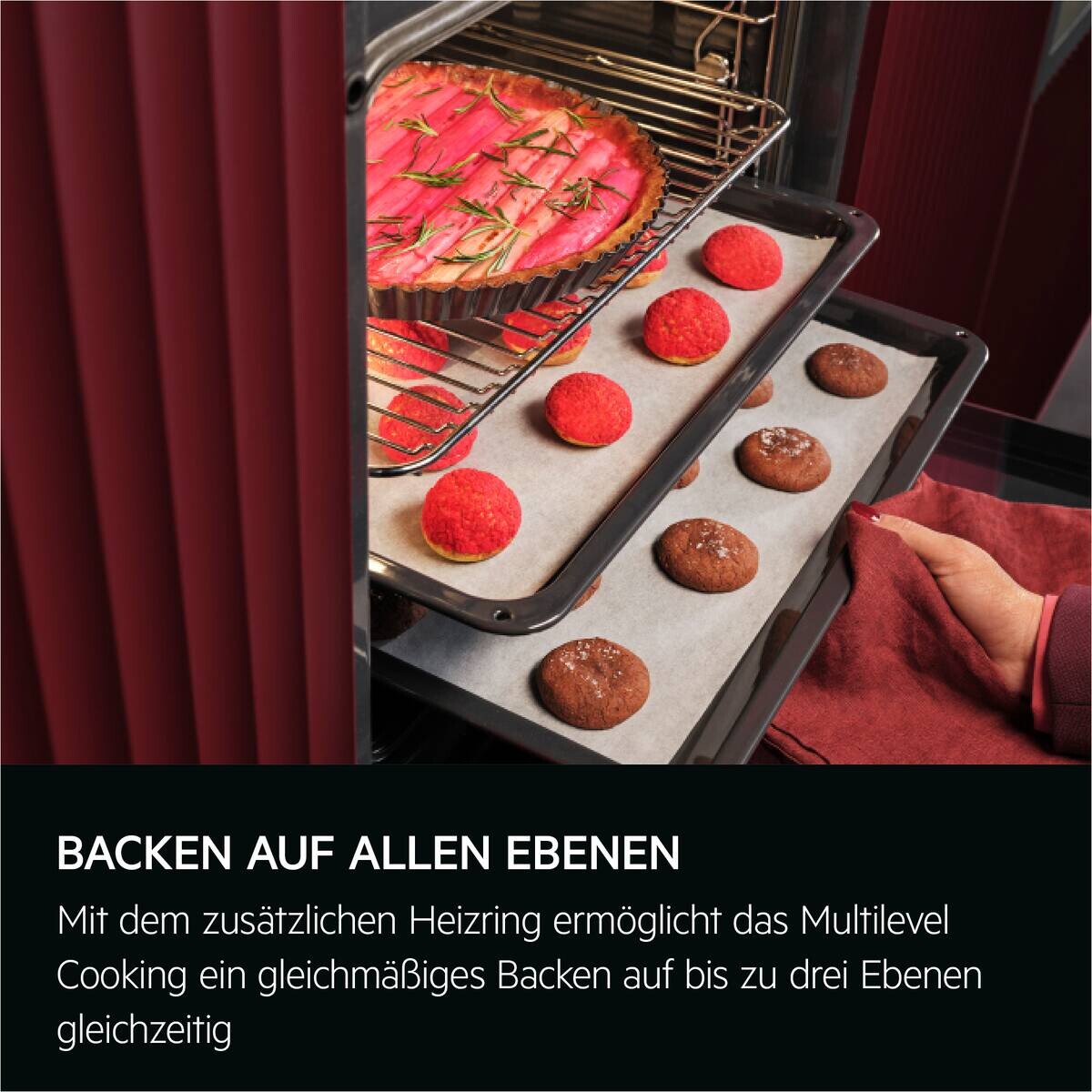 AEG Backofen-Set XXXL60 schwarz B/H/T: ca. 59,4x59,4x56 cm