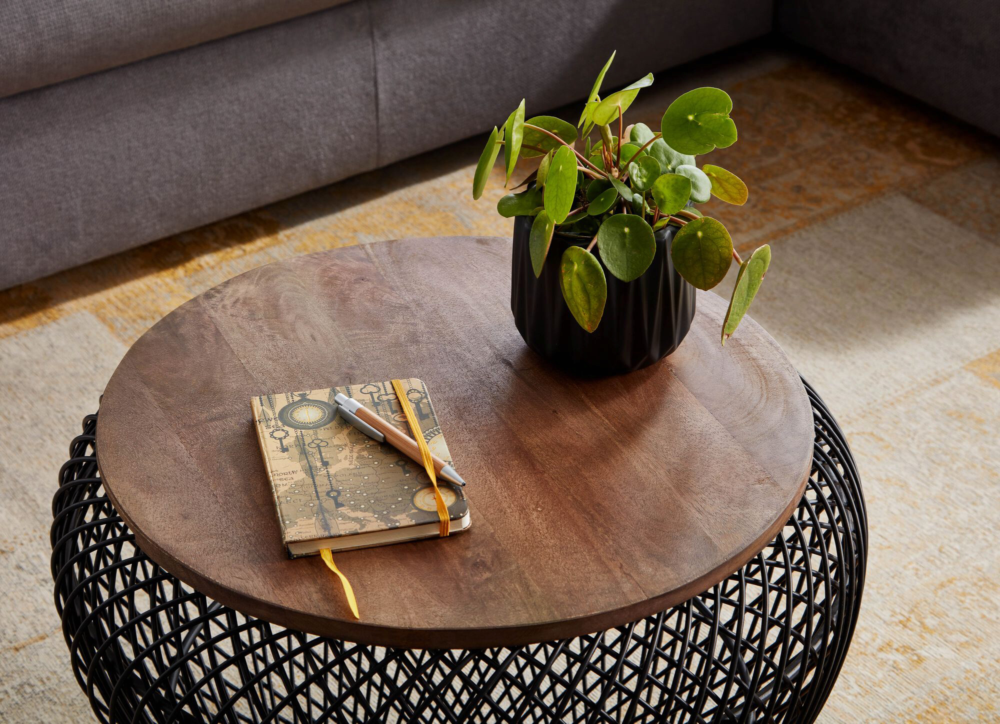 Wohnling Couchtisch schwarz B/H/T: ca. 60x45x60 cm