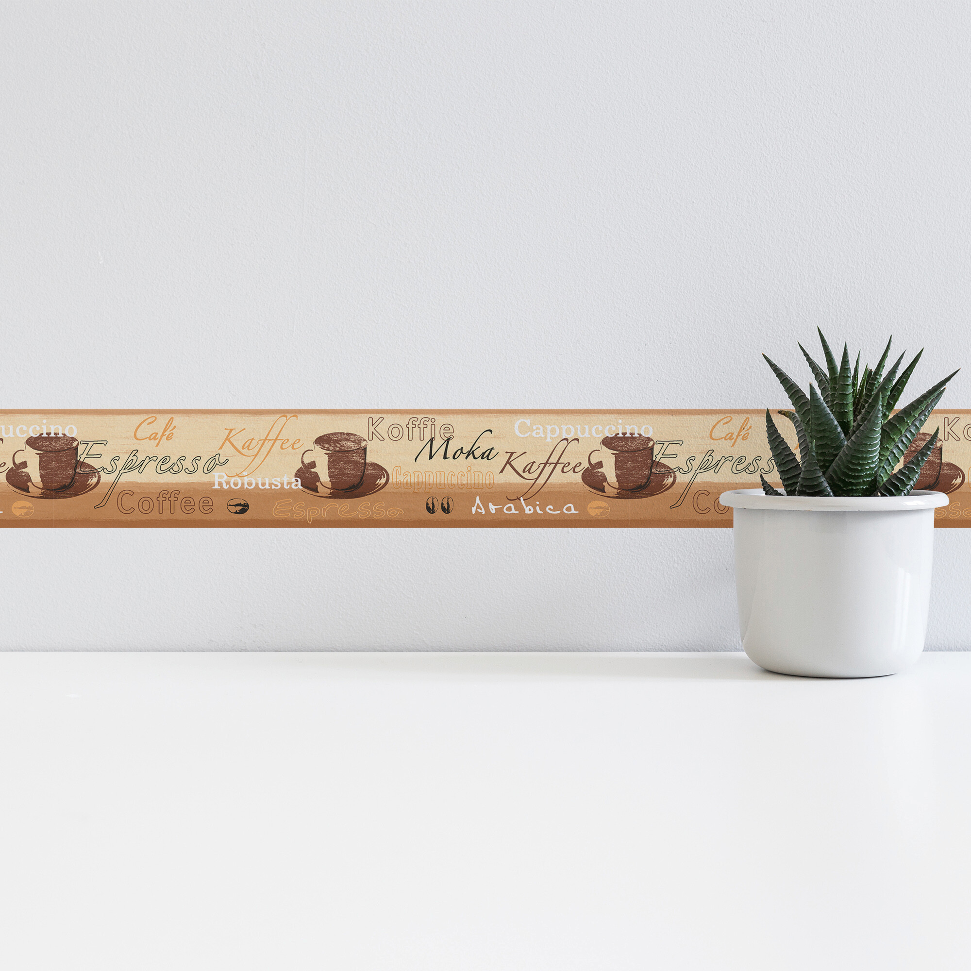 A.S.Creation Bordüre beige creme braun B/H/D: ca. 13x500x5,5 cm