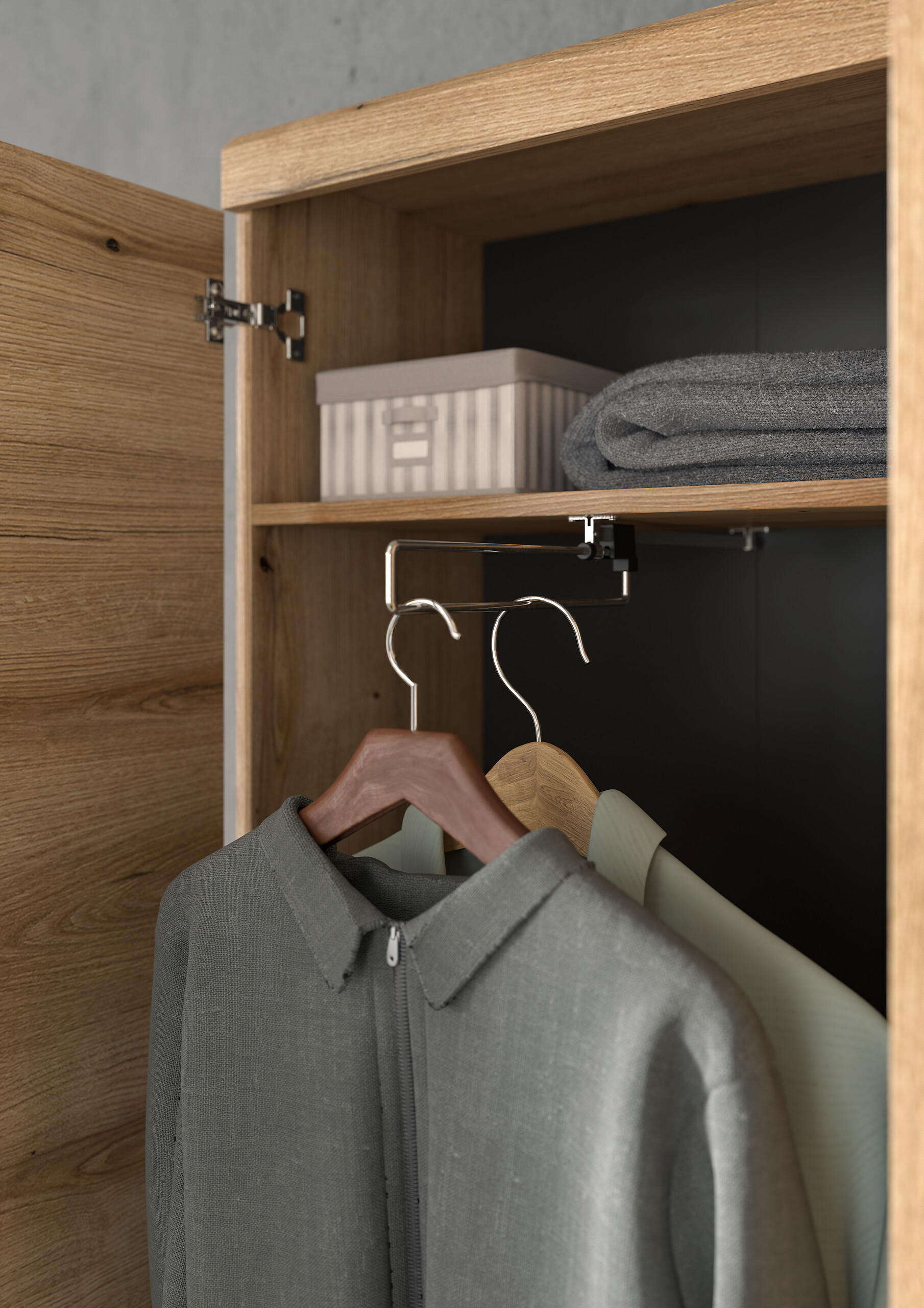 Garderobe SCOUT Evoke Oak Nachbildung B/H/T: ca. 272x197x40 cm