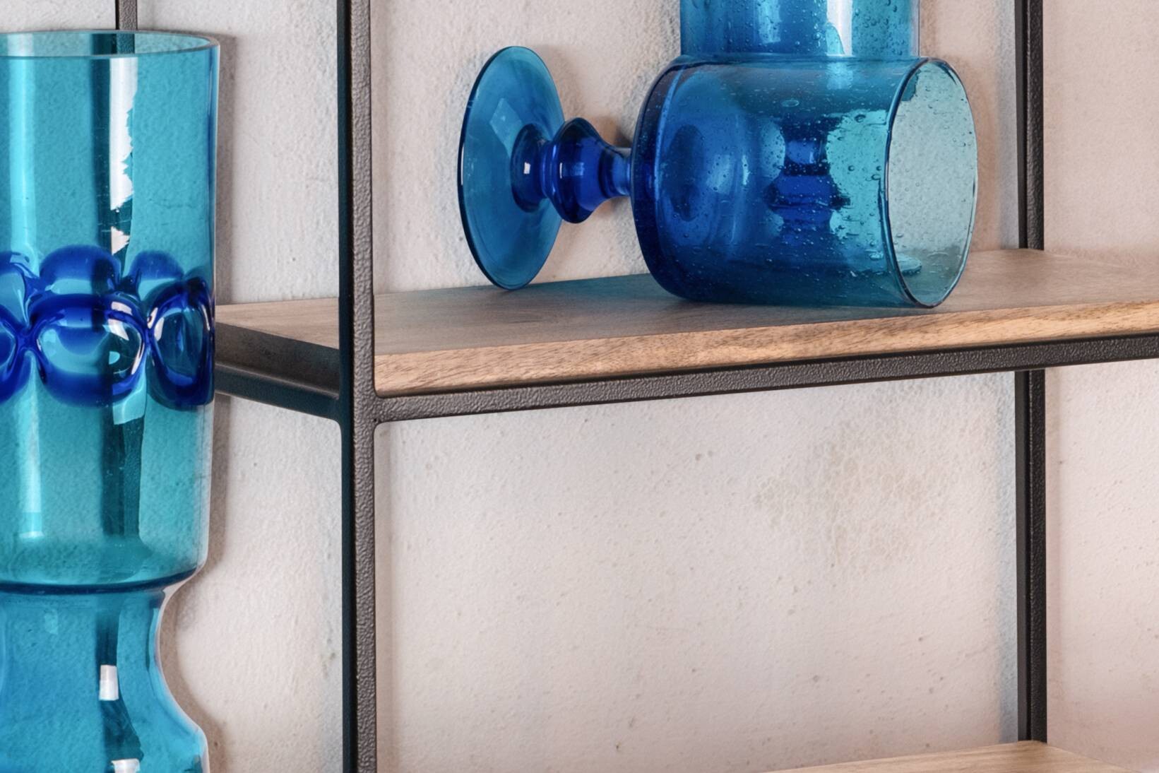 Wandregal schwarz B/H/T: ca. 60x40x18 cm