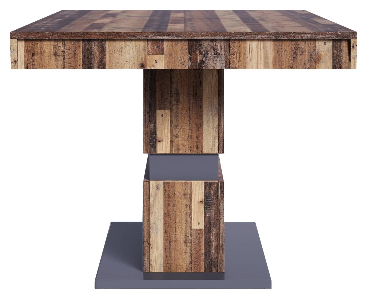 Tisch MATTHEW Eiche Old Wood Nachbildung anthrazit B/H/T: ca. 160x75x90 cm