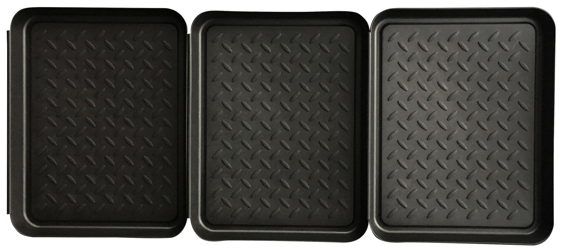 Abtropfschale 3-teilig schwarz B/L: ca. 27x35 cm