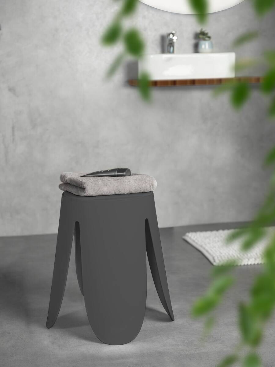 WENKO Badhocker Comiso anthrazit Kunststoff