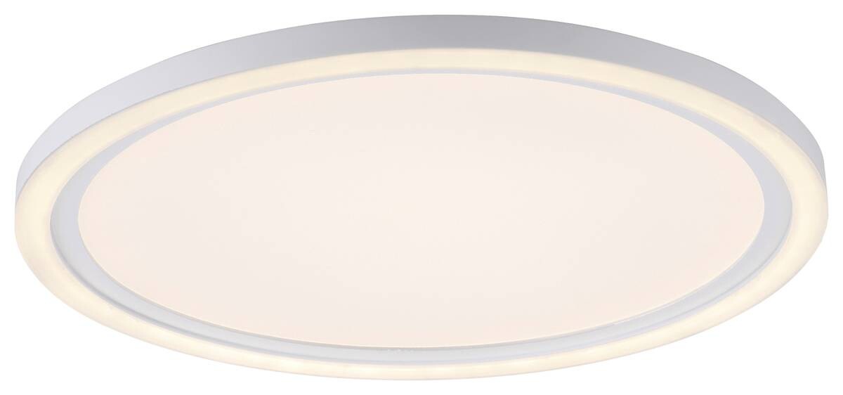 Just Light LED-Deckenleuchte BEDGING 14883-16 weiß Eisen Kunststoff H/D: ca. 6,5x40 cm 2 Brennstellen