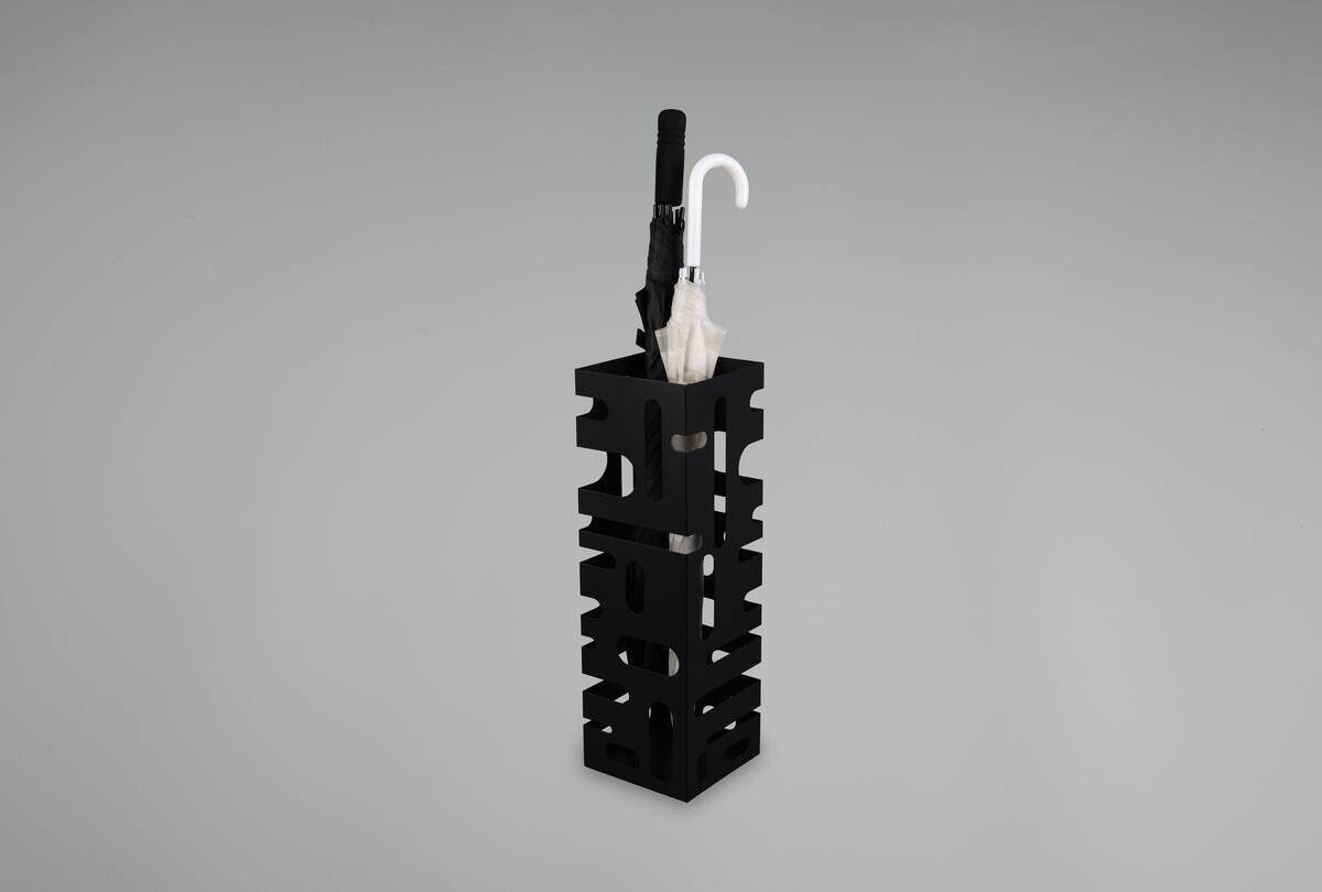 Schirmständer Doris schwarz Metall B/H/T: ca. 18x49x16 cm