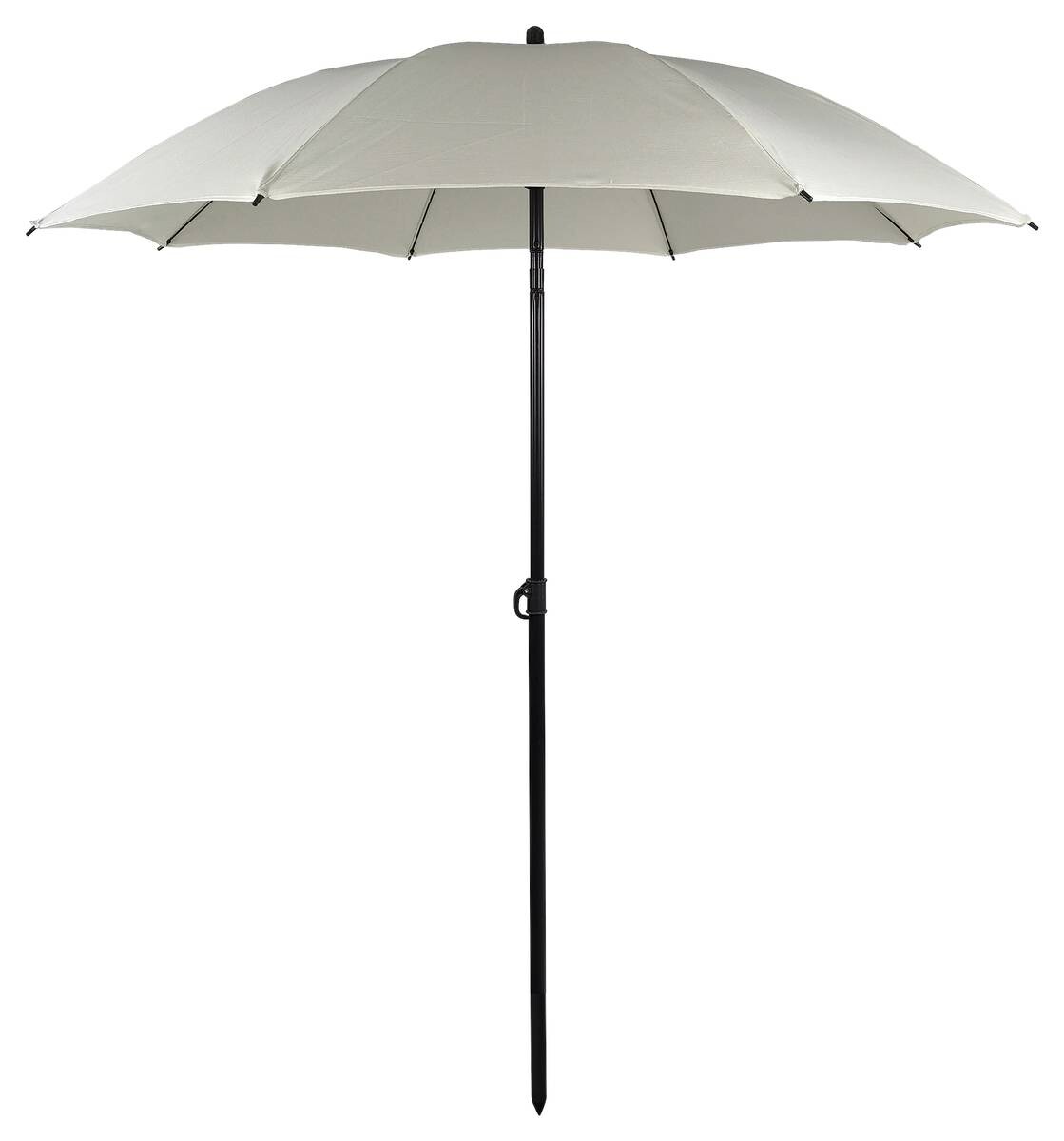 VCM Balkon-Sonnenschirm beige Stahl H/D: ca. 280x180 cm