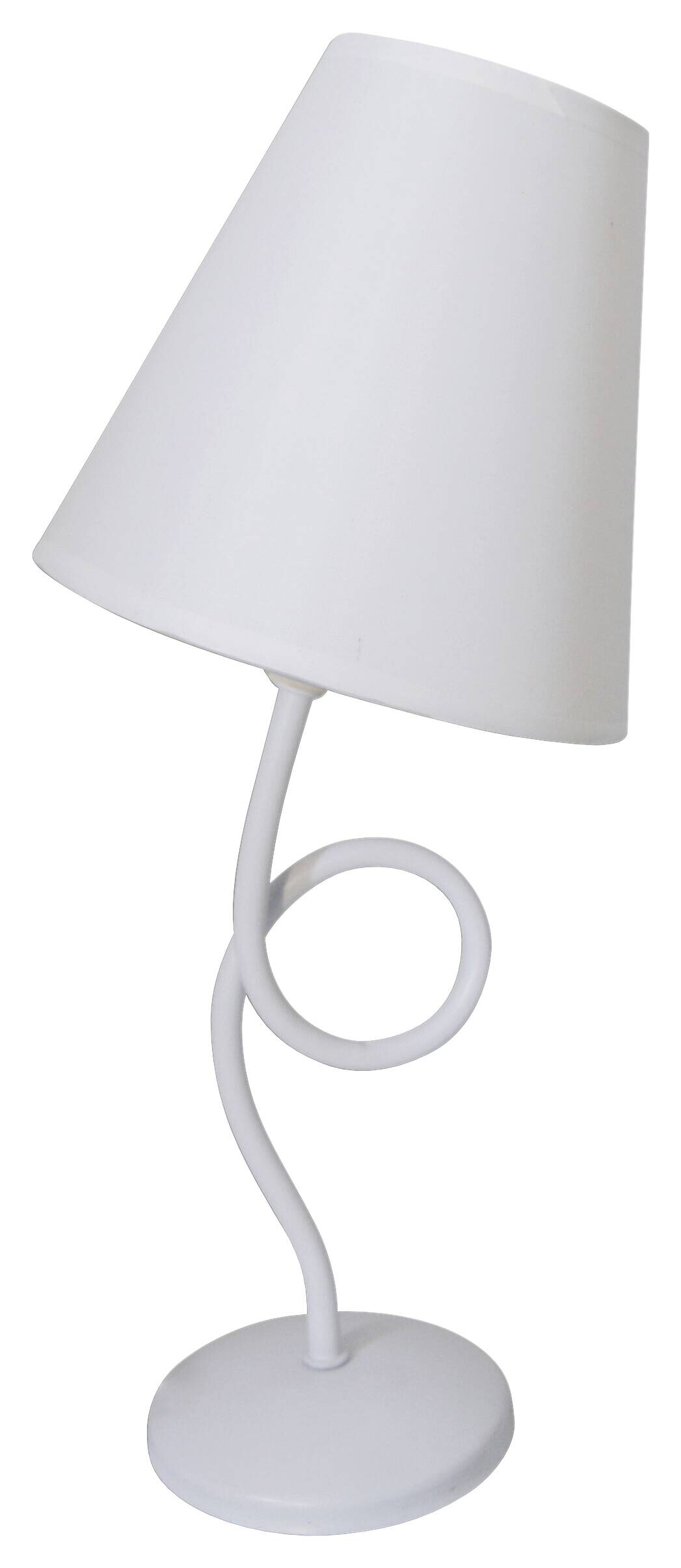 Näve Leuchten Tischleuchte 3116123 weiß Metall Textil B/H/T: ca. 17x31,5x17 cm E14 1 Brennstellen