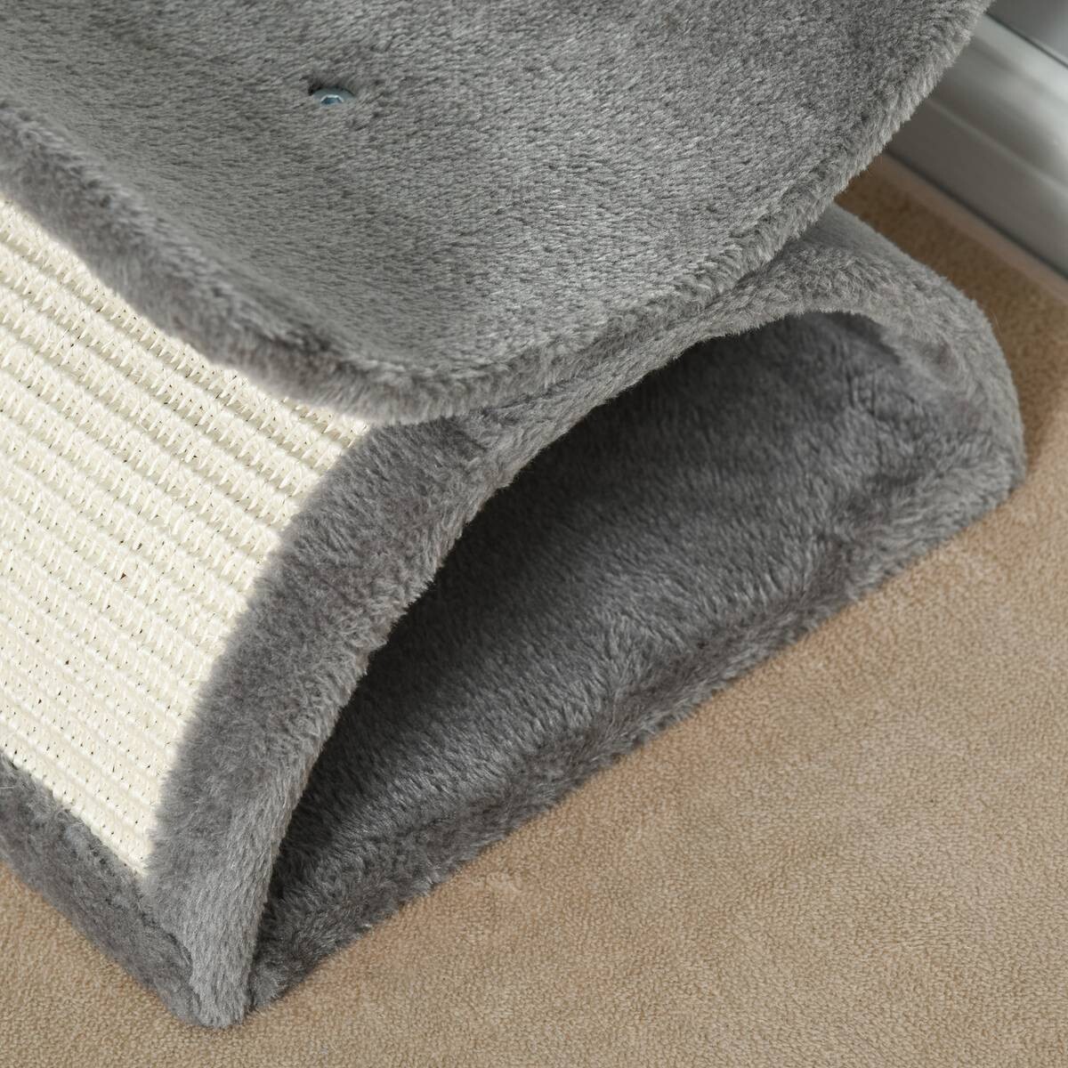 PawHut Katzenkratzbaum hellgrau Spanplatte B/H/L: ca. 30x43x40 cm