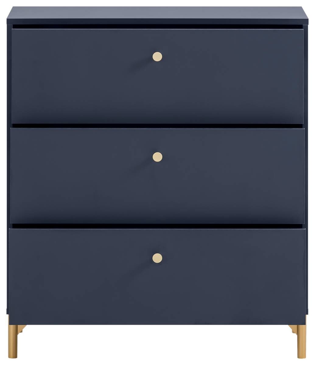 Kommode Alfa blau dunkel B/H/T: ca. 80,1x94,4x40 cm