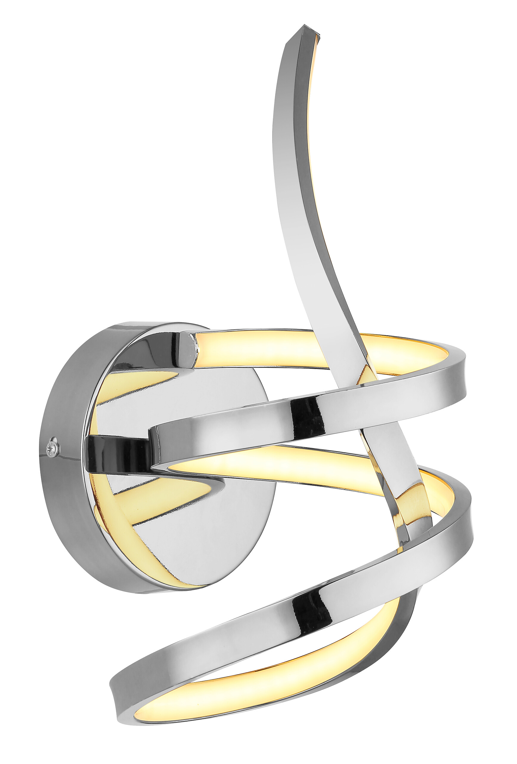 GLOBO Deckenleuchte Opal Chrom Aluminium Metall H: ca. 35 cm 1 Brennstellen