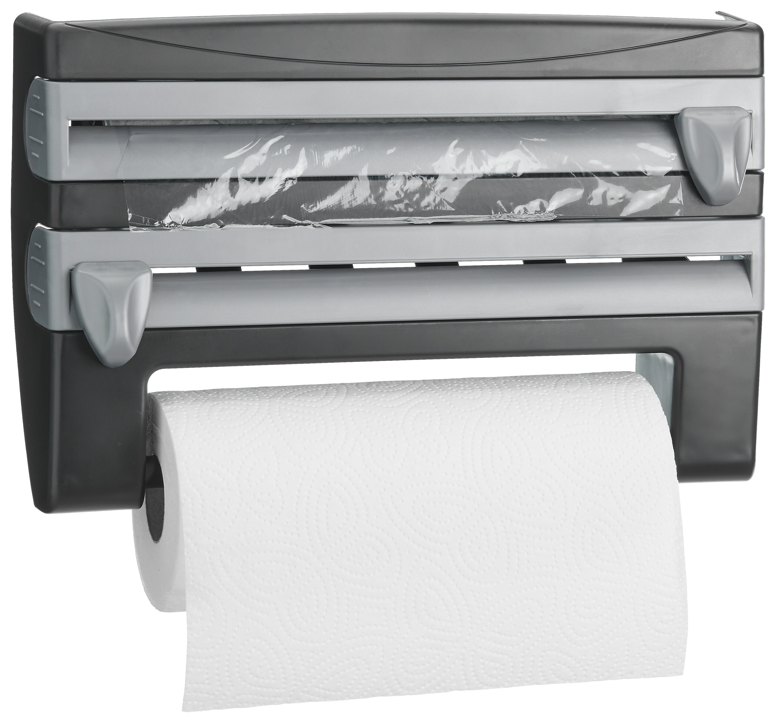 POCOline Küchenrollenhalter schwarz Kunststoff B/H/L: ca. 25x10x39 cm