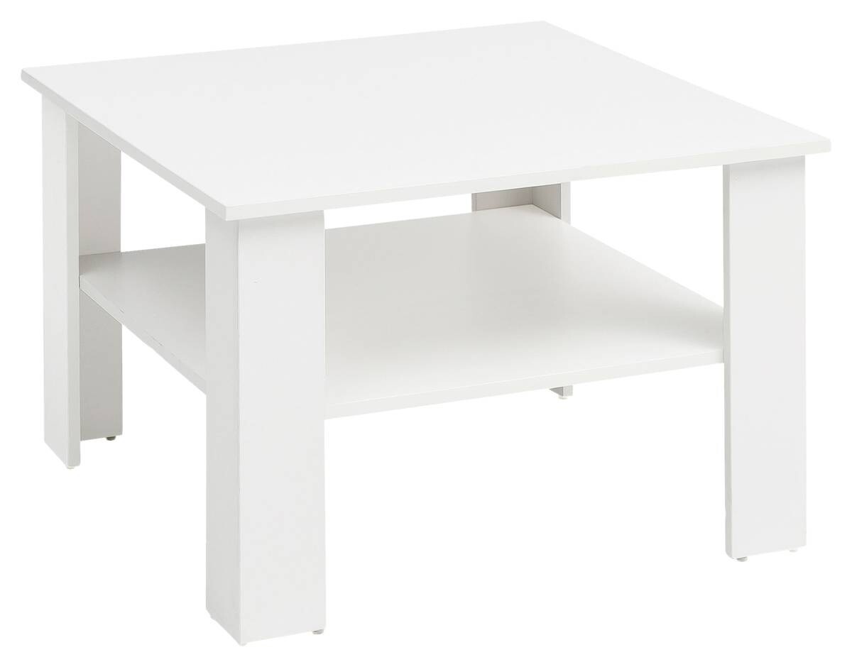 Wohnling Couchtisch weiß B/H/T: ca. 60x42x60 cm