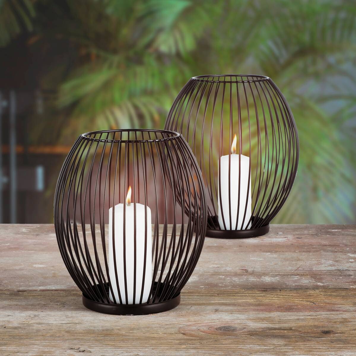 HI Kerzenhalter schwarz Metall