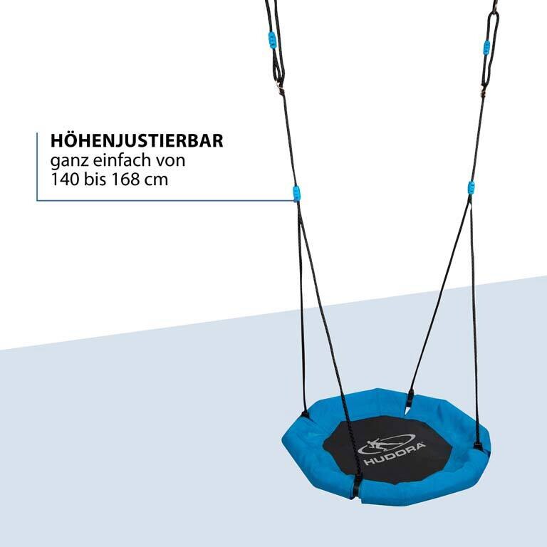 Hudora Nestschaukel Octagon 110 blau B/H/L: ca. 110x10x110 cm