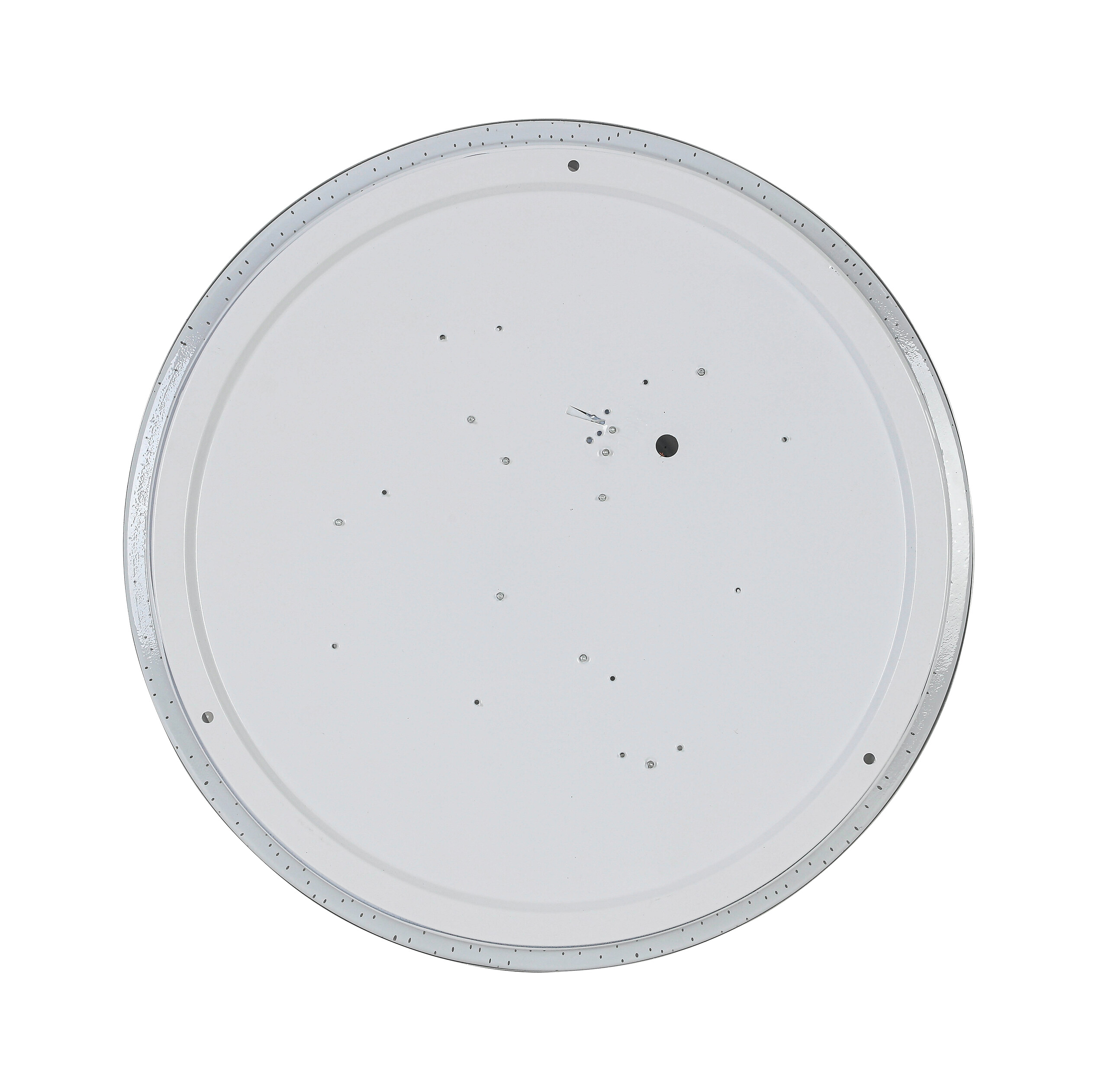 Nolo LED Deckenleuchte Chrom weiß Kunststoff Metall B/H/L: ca. 38x7,5x38 cm 2 Brennstellen