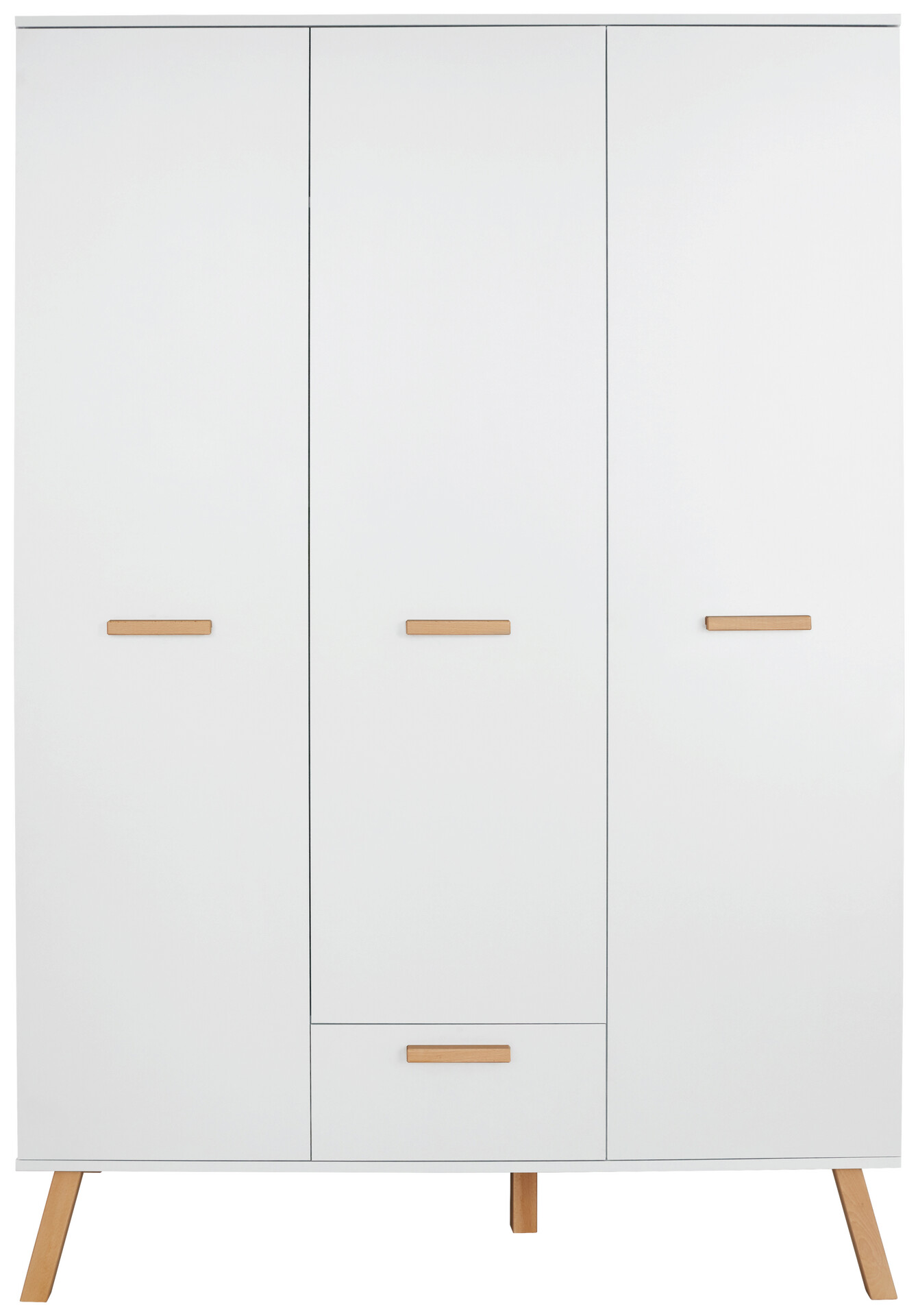 Kleiderschrank Mats weiß B/H/T: ca. 130x190x60 cm