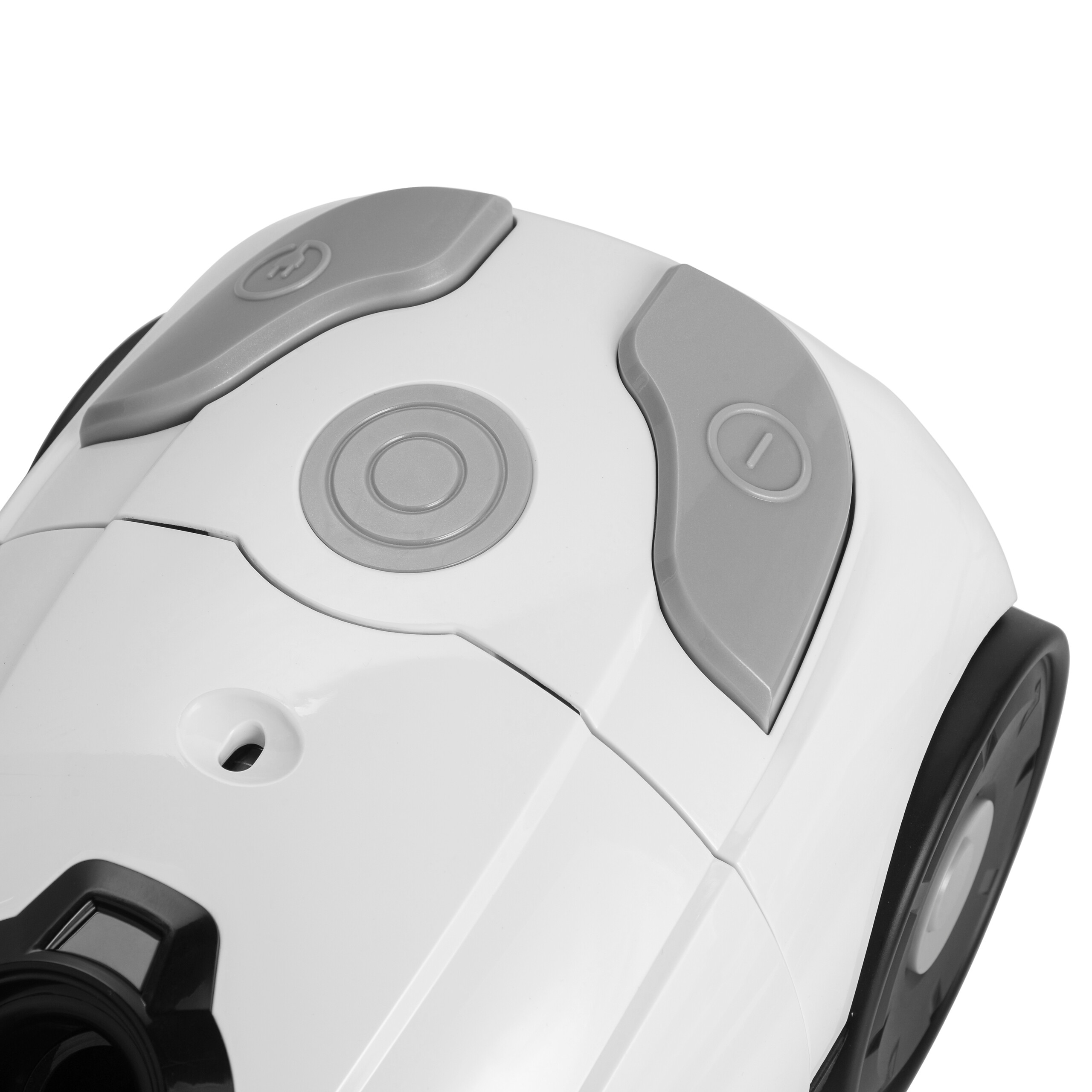 Bodenstaubsauger silber weiß schwarz Kunststoff B/H/L: ca. 27,5x22,4x38,8 cm