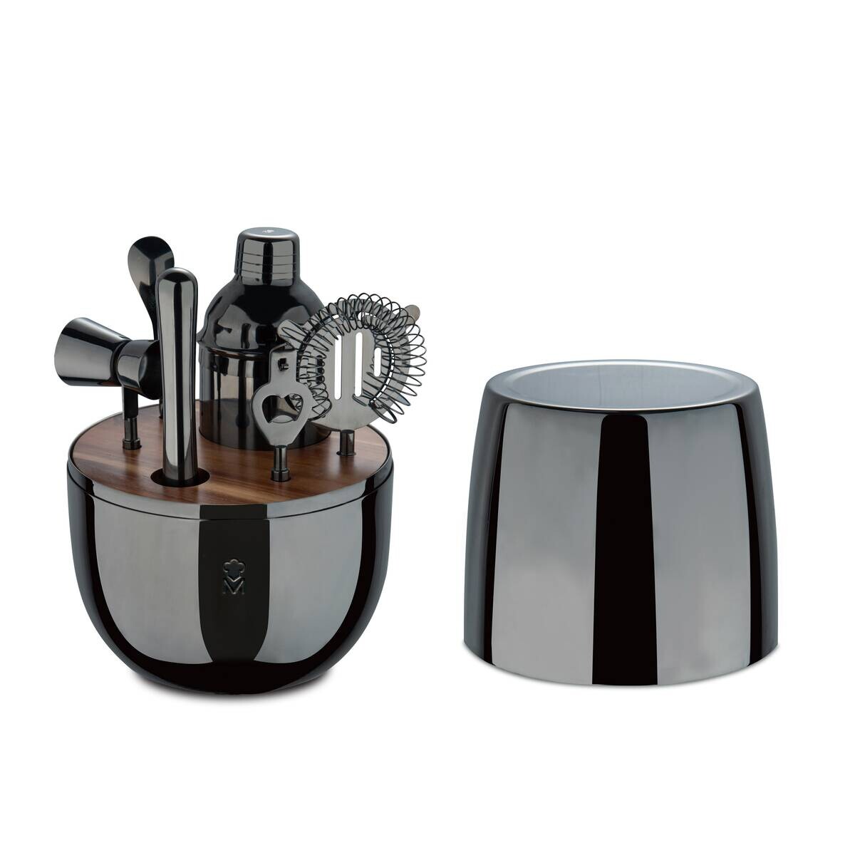 MASTERPRO Cocktail-Set THE DROP schwarz Edelstahl