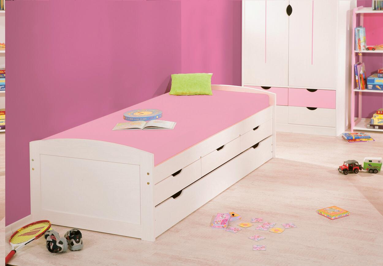 Funktionsbett Ulli weiß Liegefläche B/L: ca. 90x200 cm