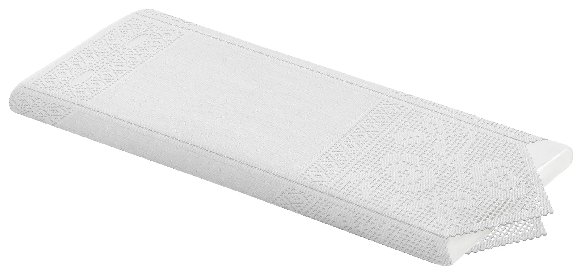 Scheibengardinen-Meterware weiß H: ca. 45 cm