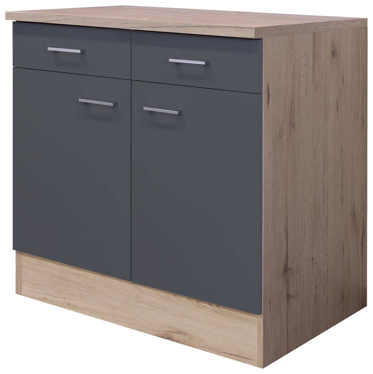 Unterschrank Morena grau matt B/H/T: ca. 80x85x60 cm