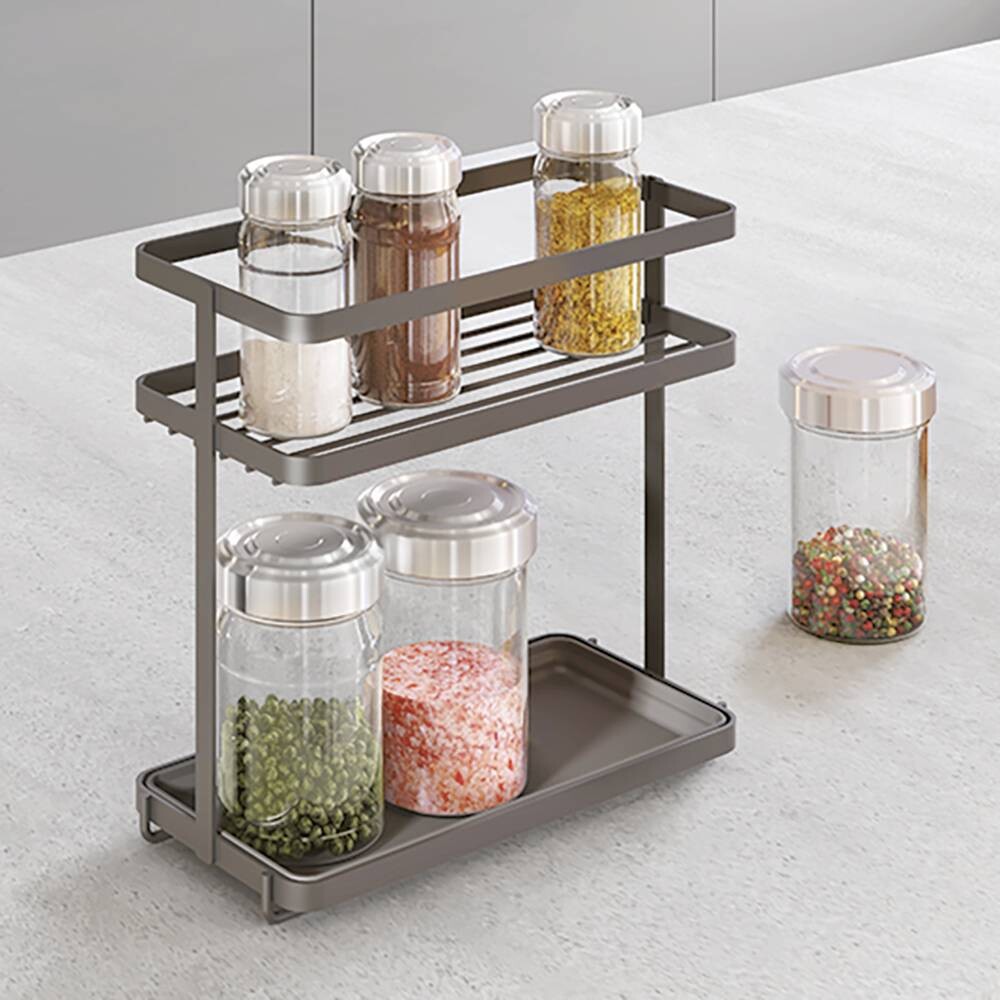 Metaltex Gewürzregal schwarz Eisen B/H/L: ca. 23x22x11 cm