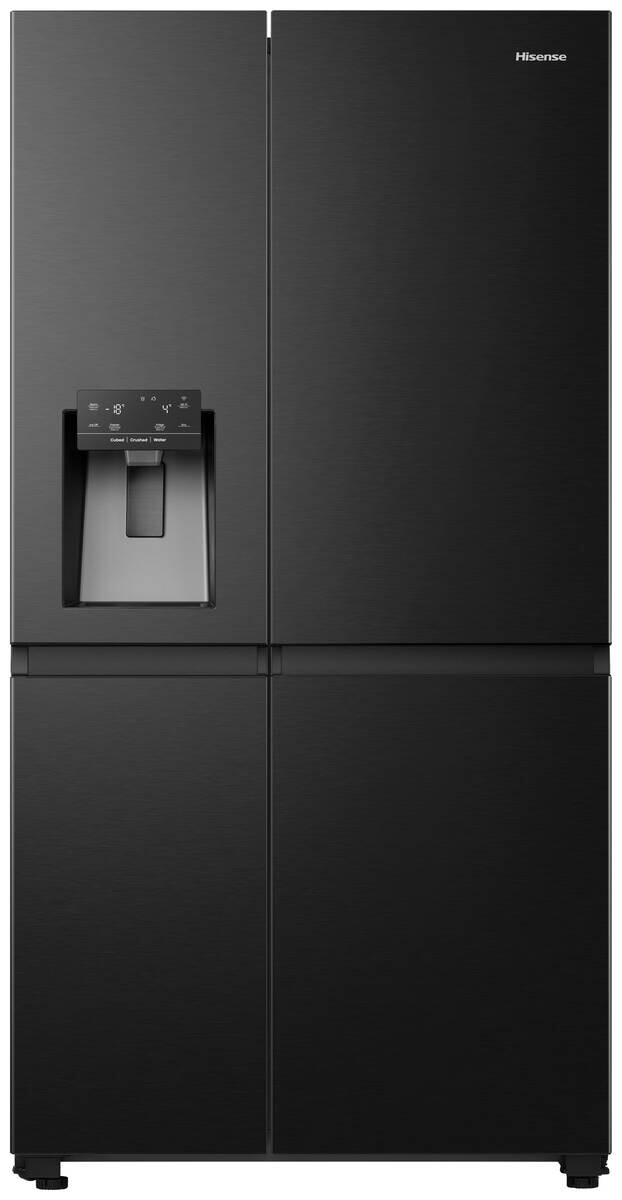 Hisense Side-by-Side S818N4TFE schwarz B/H/T: ca. 91x179x73 cm