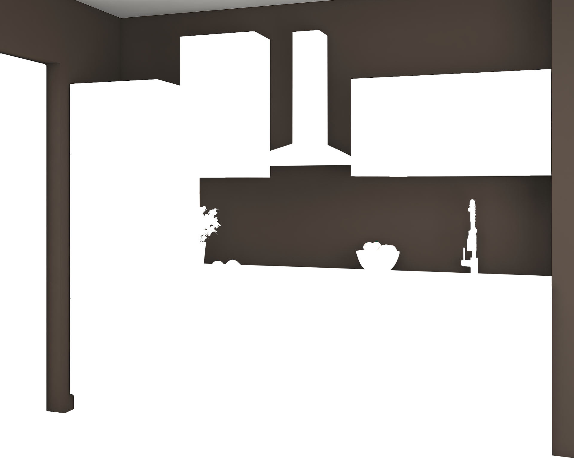 Küchenblock Move weiß matt B/H/T: ca. 280x230x60 cm