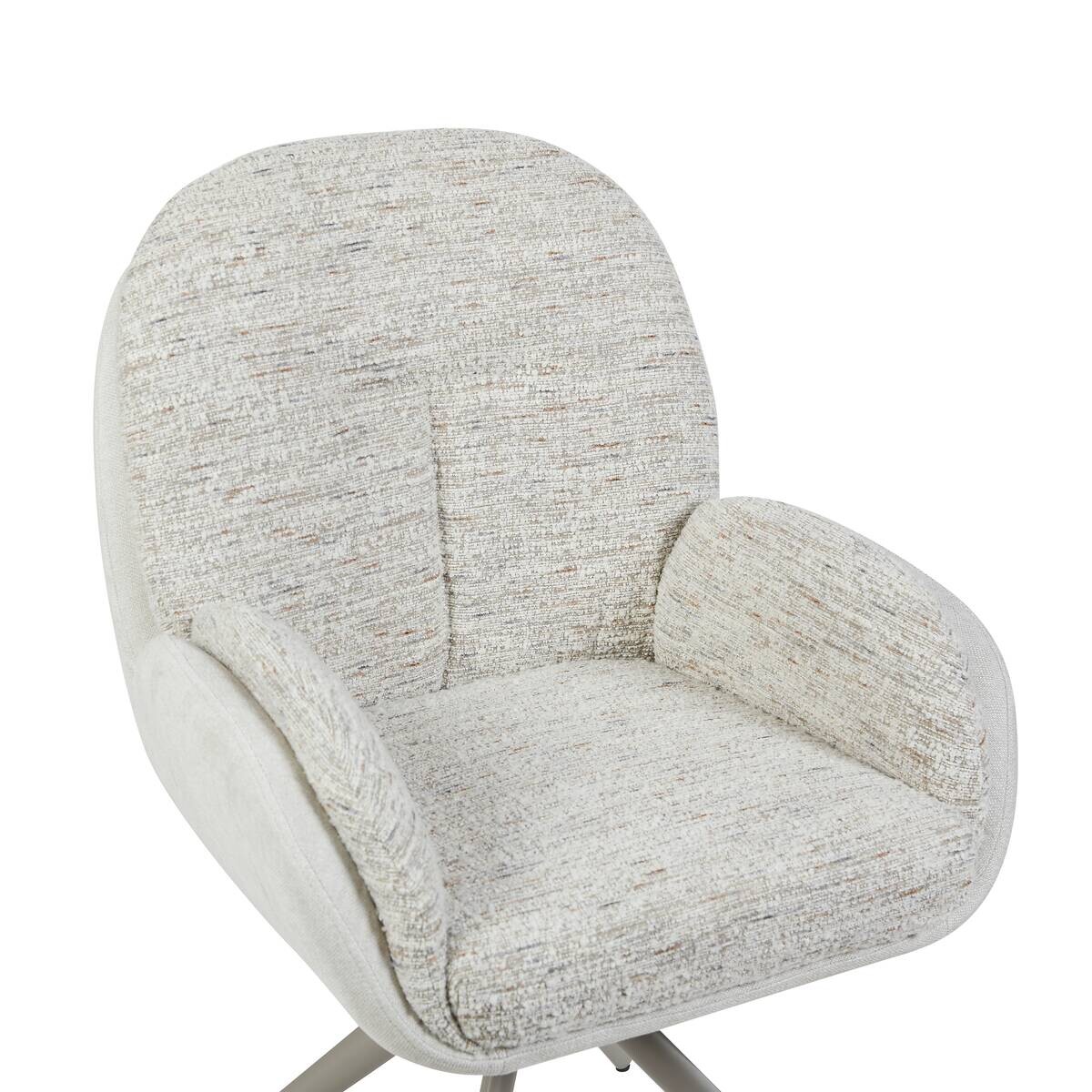 Armlehnstuhl Davina grau Microfaser B/H/T: ca. 64x92,5x48 cm