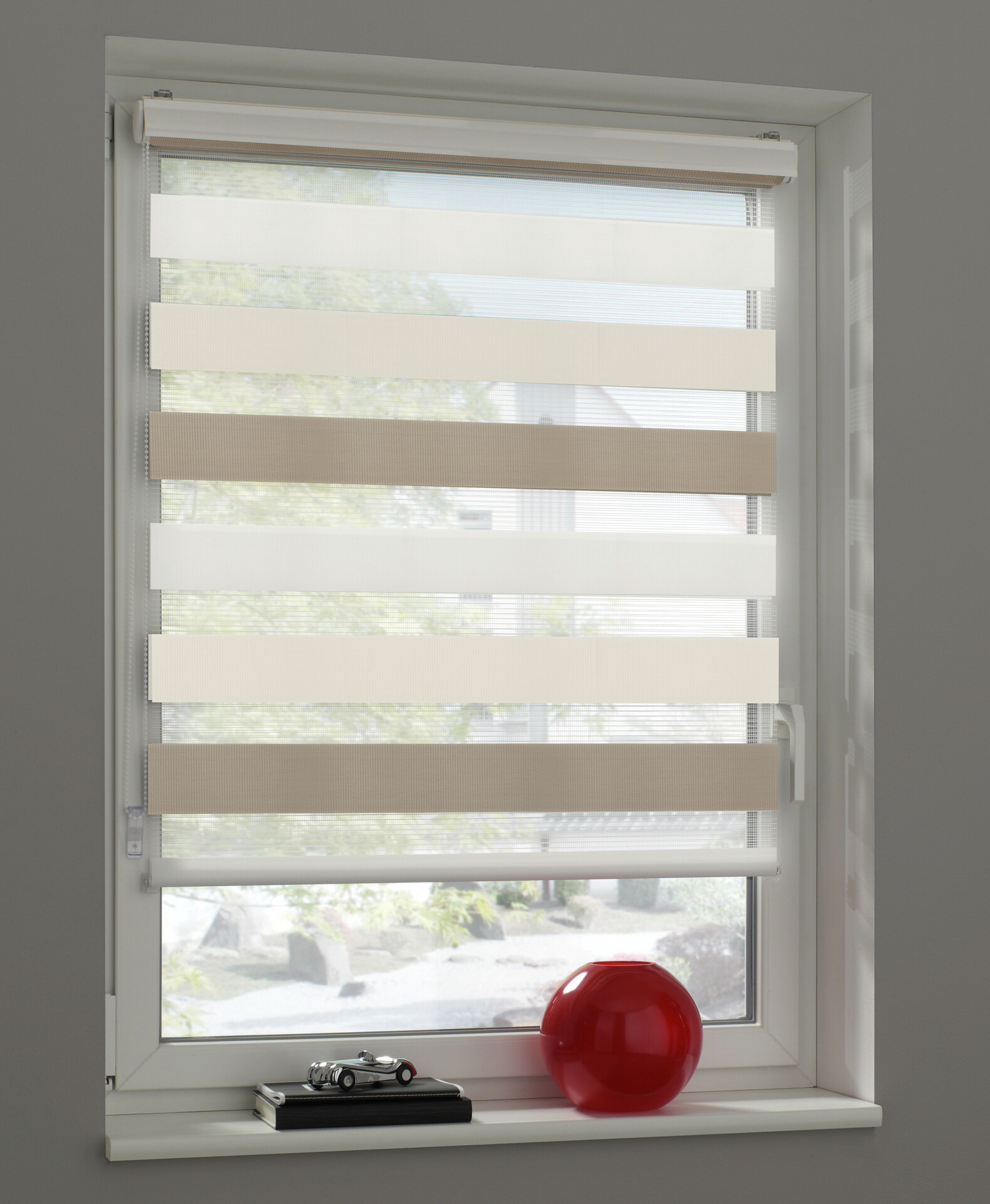 Boviva Doppelrollo mit Blende weiß B/L: ca. 70x160 cm