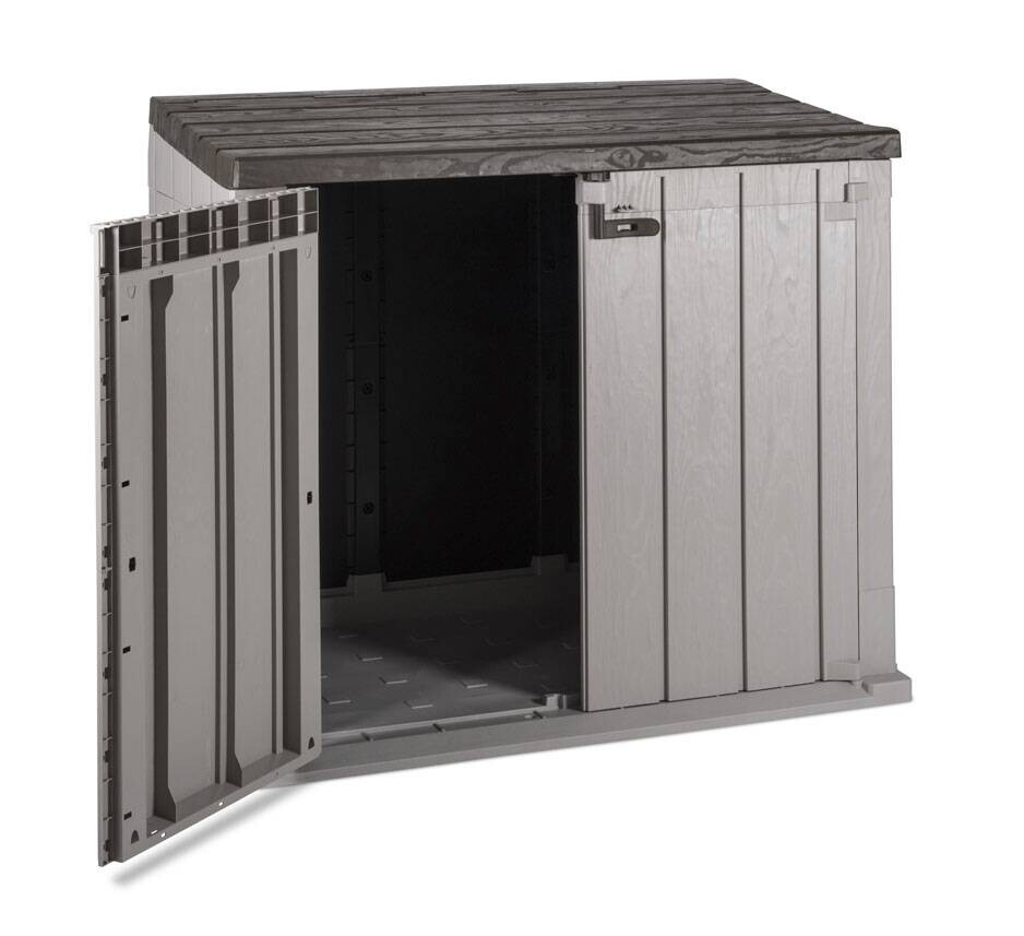 Toomax Mülltonnenbox Stora Way taupe B/H/L: ca. 111x74,5x129,5 cm