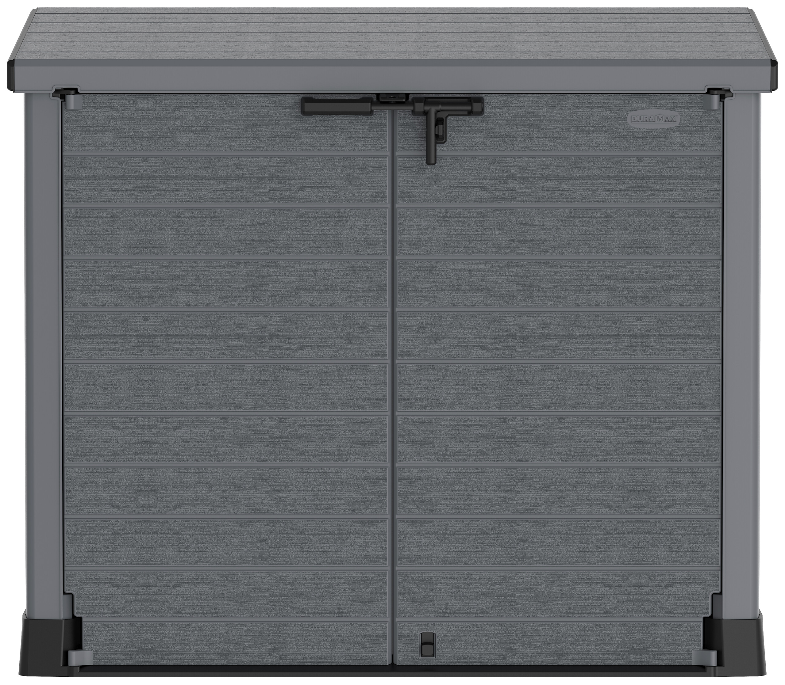 VCM Mülltonnenbox 2er StoreAway grau Kunststoff B/H/L: ca. 145x125x83 cm