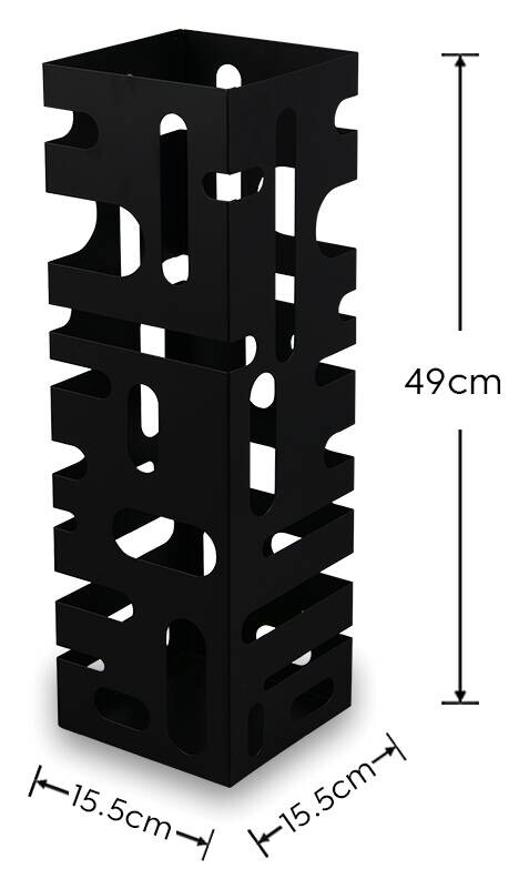 Schirmständer Doris schwarz Metall B/H/T: ca. 18x49x16 cm