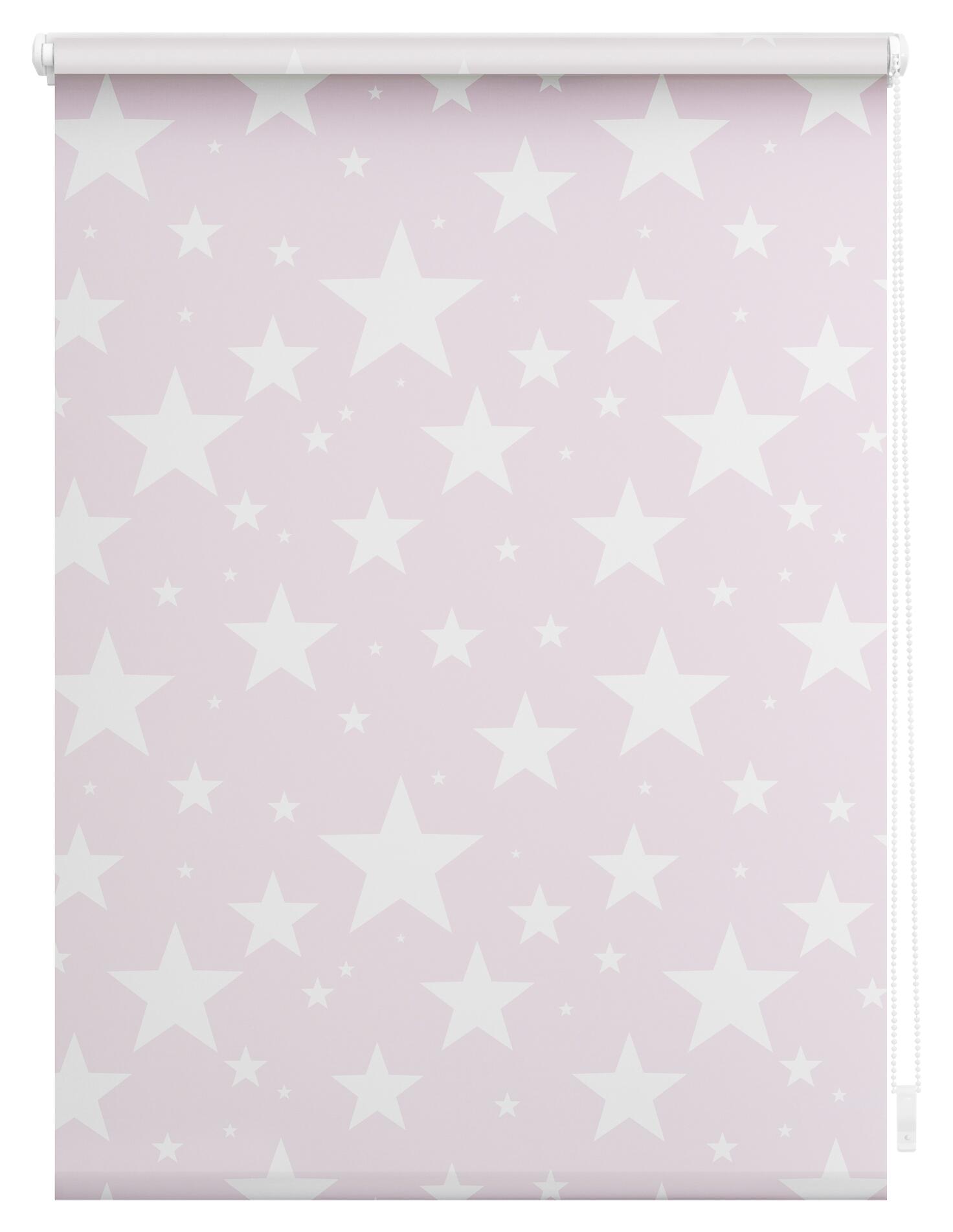 LICHTBLICK Verdunkelungsrollo Sterne beige B/L: ca. 45x150 cm