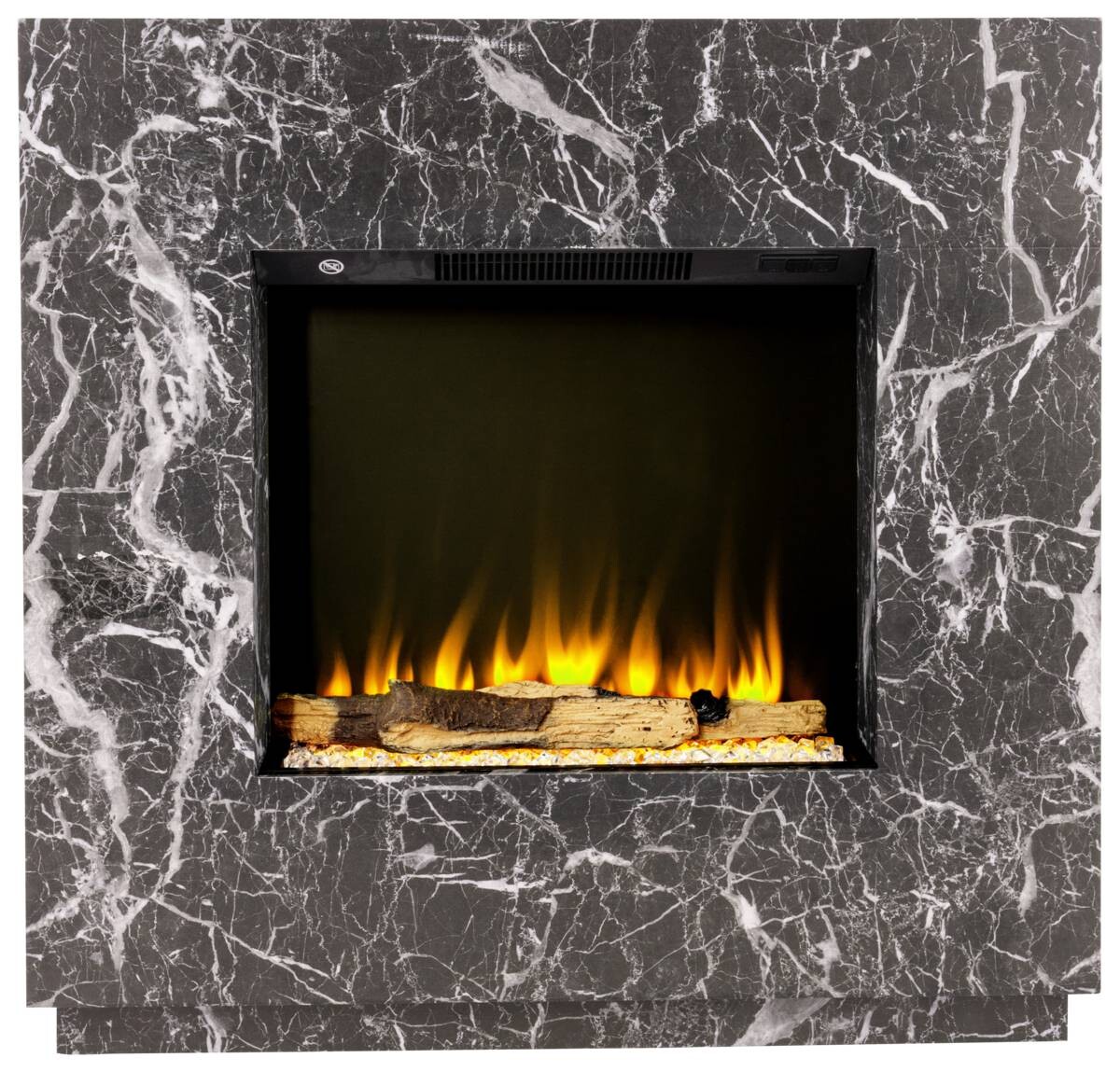 BHP Elektrischer-Kamin Hermelina BG00752-4M schwarz MDF B/H/T: ca. 80x76x26 cm ca. 1500 W