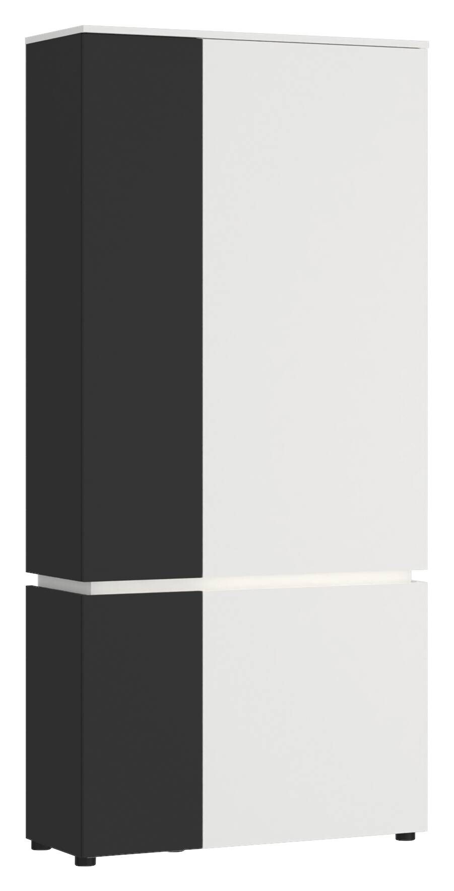 Garderobenschrank Luce Alpinweiß anthrazit B/H/T: ca. 90x199x40 cm Garderobenschrank Luce Alpinweiß anthrazit B/H/T: ca. 90x199x40 cm