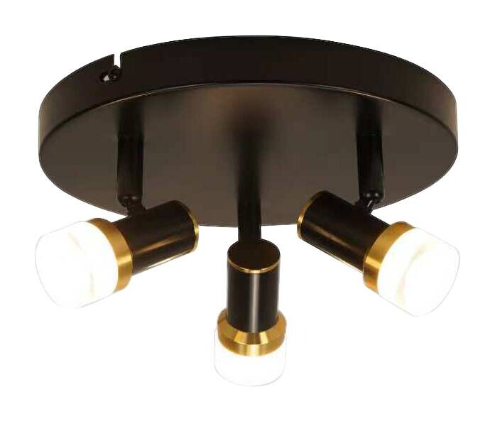 POCOline LED-Spot Giulia schwarz Kupfer H/D: ca. 10,5x20 cm 3 Brennstellen