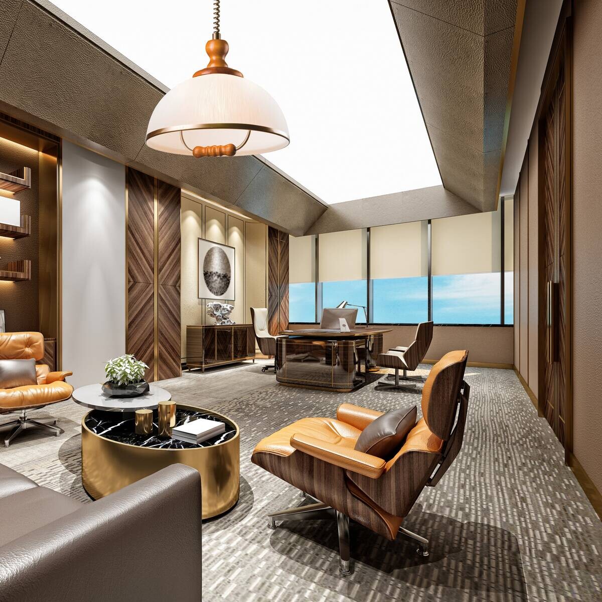 Lamkur Deckenleuchte Ramona weiß Glas B/H/L: ca. 30x64x30 cm E27 1 Brennstellen